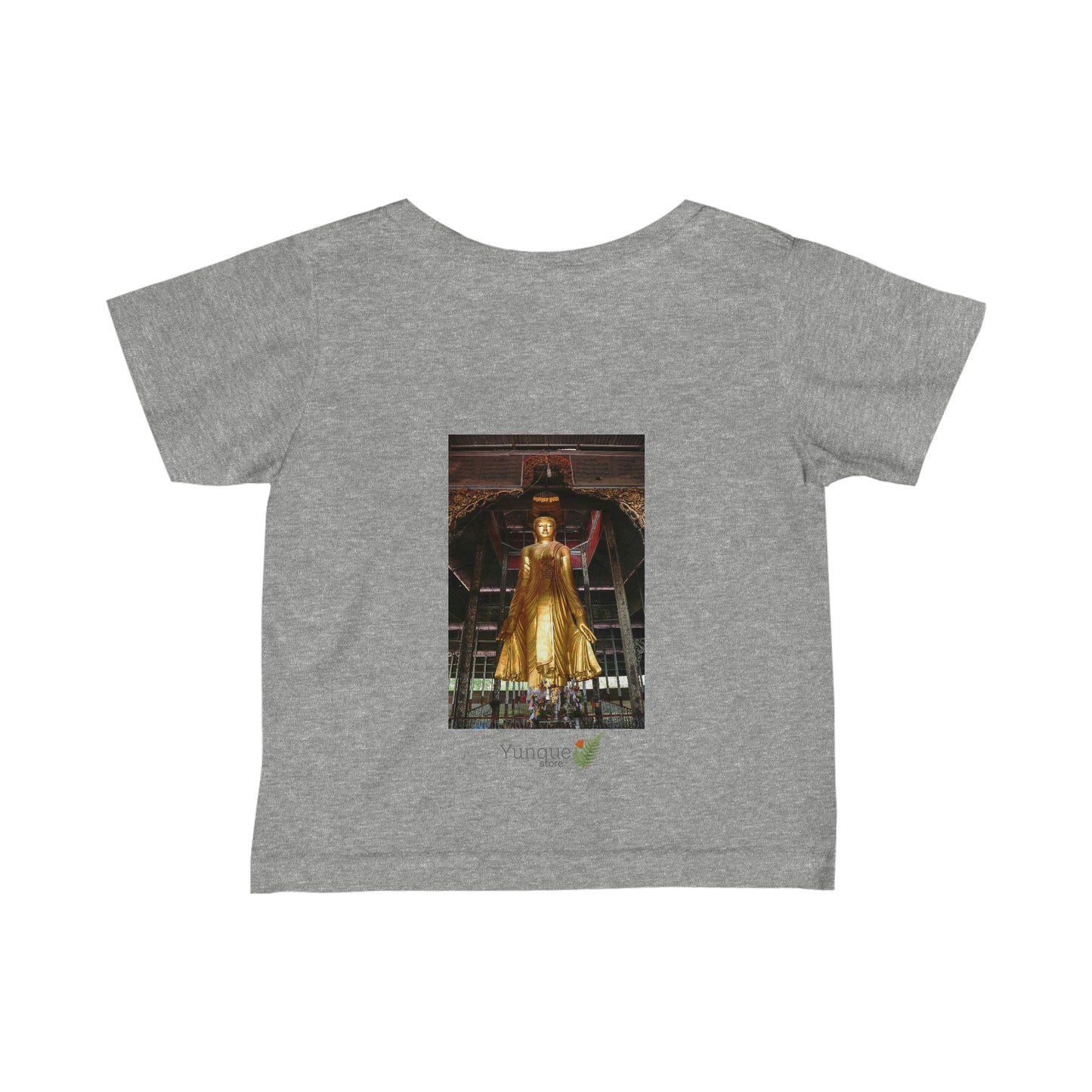 😇 A Steal for $16.99 - UK Print - Infant Fine Cotton Jersey Tee - Thai Buddhist Children monks / Burma Buddha Blessings - Green Forest Home