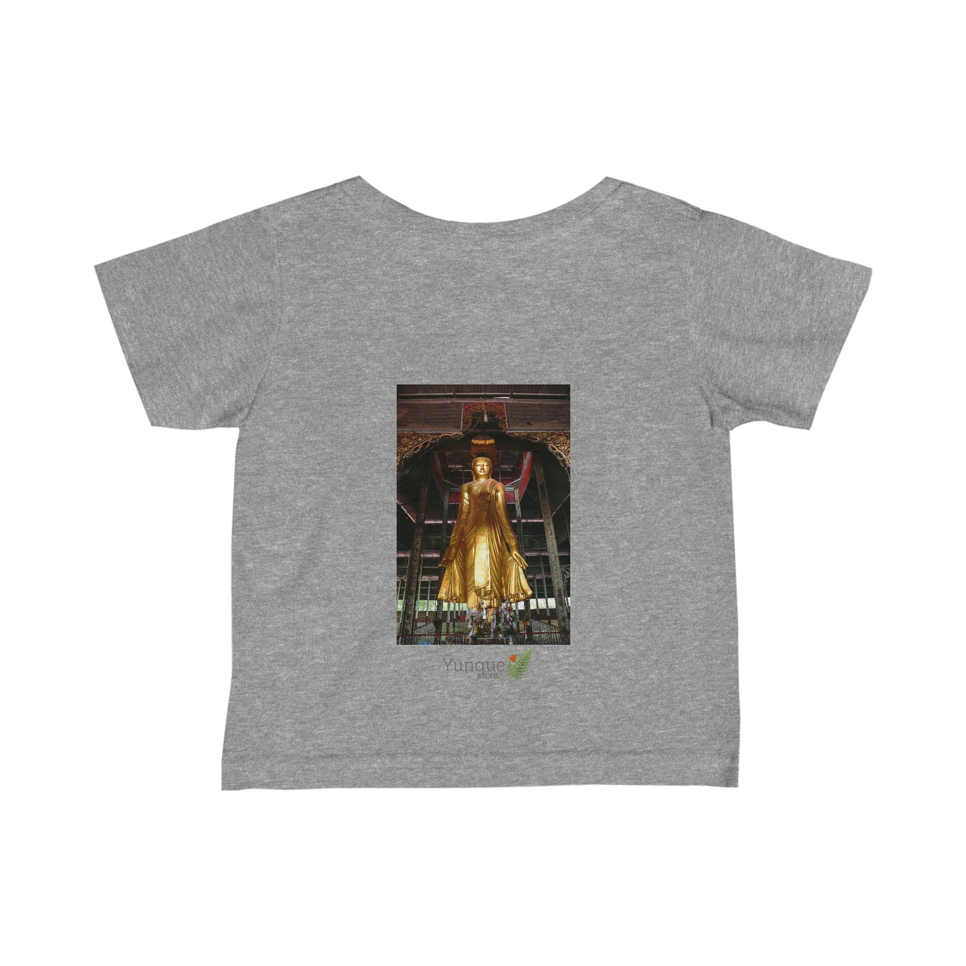 😇 A Steal for $16.99 - UK Print - Infant Fine Cotton Jersey Tee - Thai Buddhist Children monks / Burma Buddha Blessings - Green Forest Home