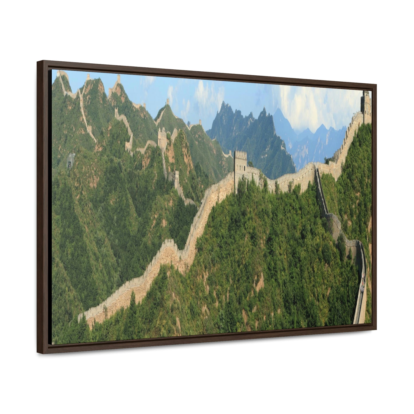 GREAT CHINA COLLECTION: Horizontal Framed Premium Gallery Wrap Canvas - The Great Wall of China close to Jinshanling