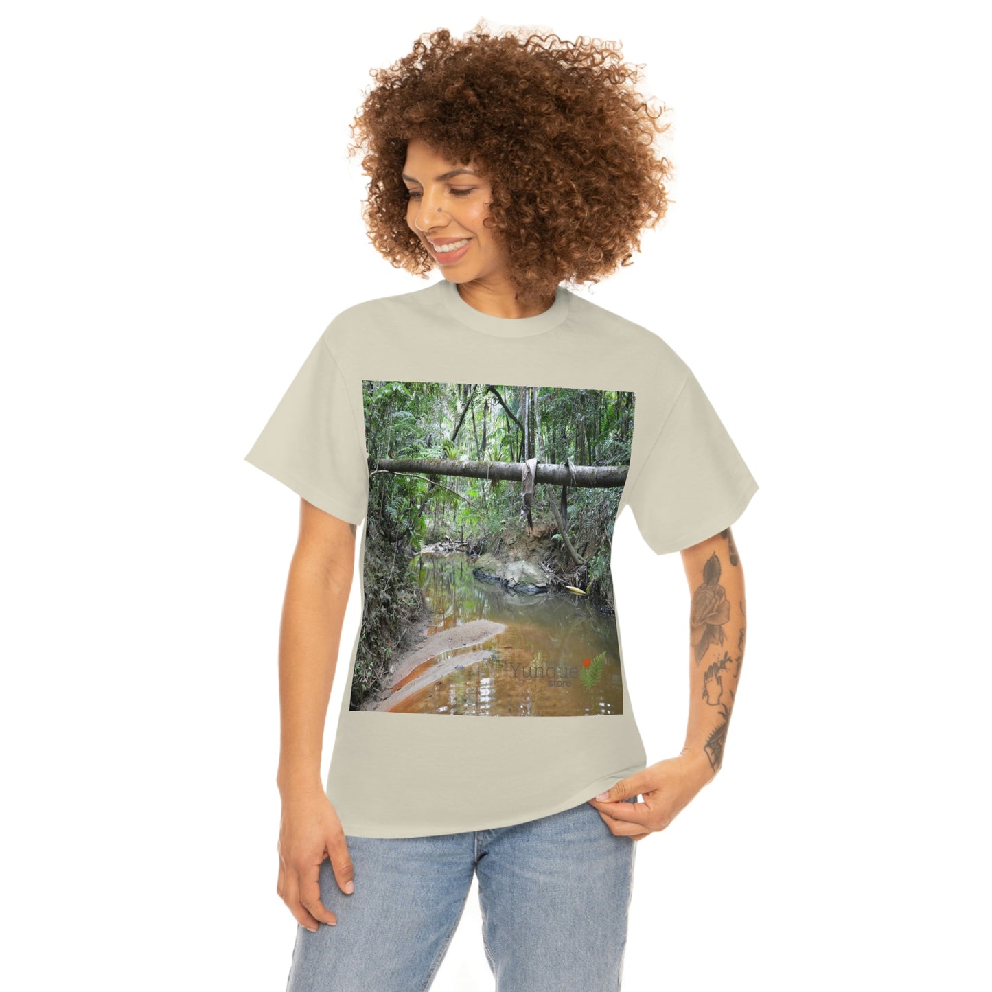 AU Print - Giladan 5000 - Unisex Heavy Cotton Tee - Espiritu Santo wilderness river explorations - El Yunque rain forest - Puerto Rico