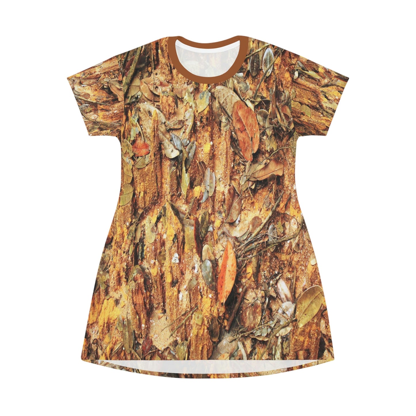 AOP T-shirt Dress - Huge Landslide in Holy spirit river explorations - El Yunque PR - Green Forest Home