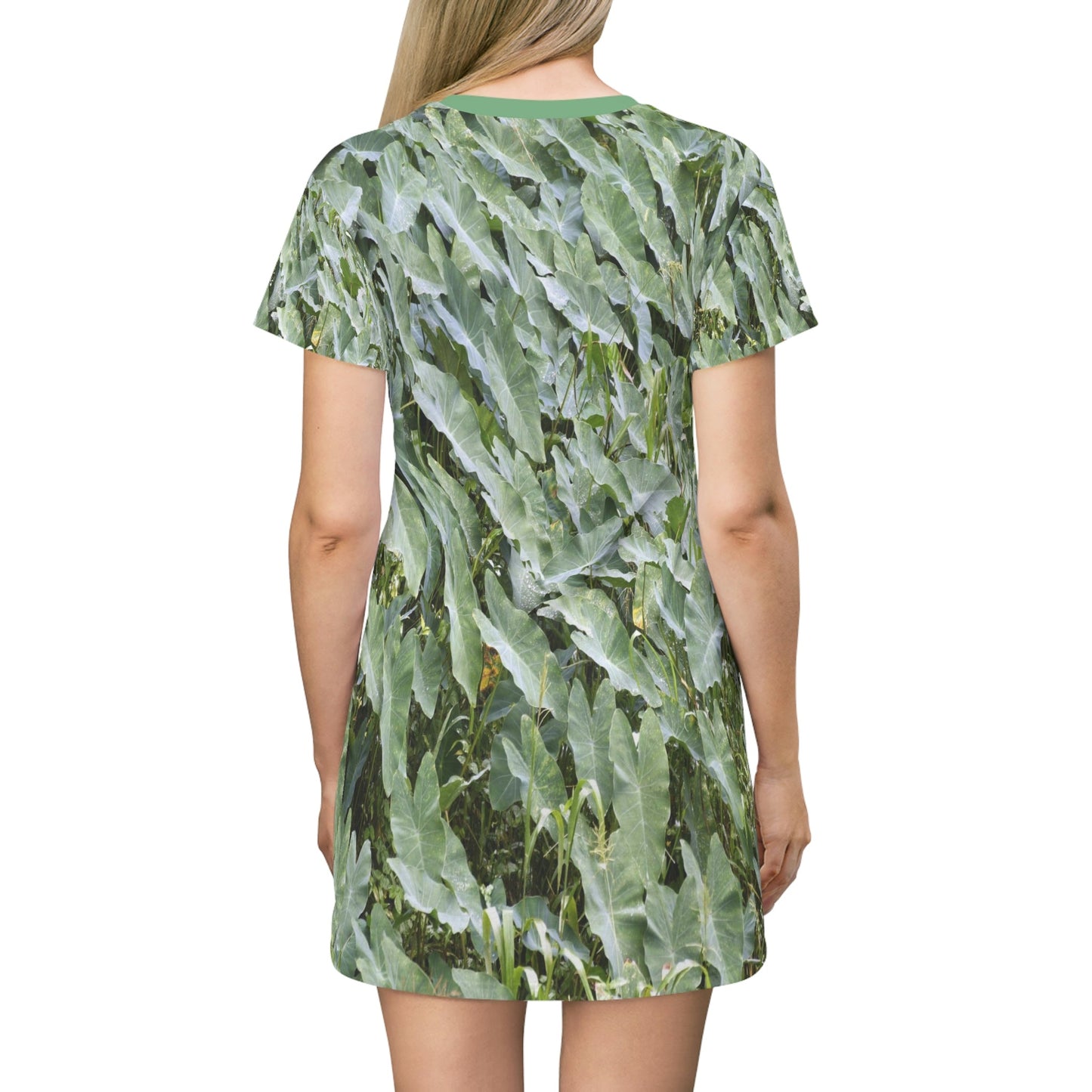 AOP T-shirt Dress - Maricao park river plants (river swamp) - PR - Green Forest Home