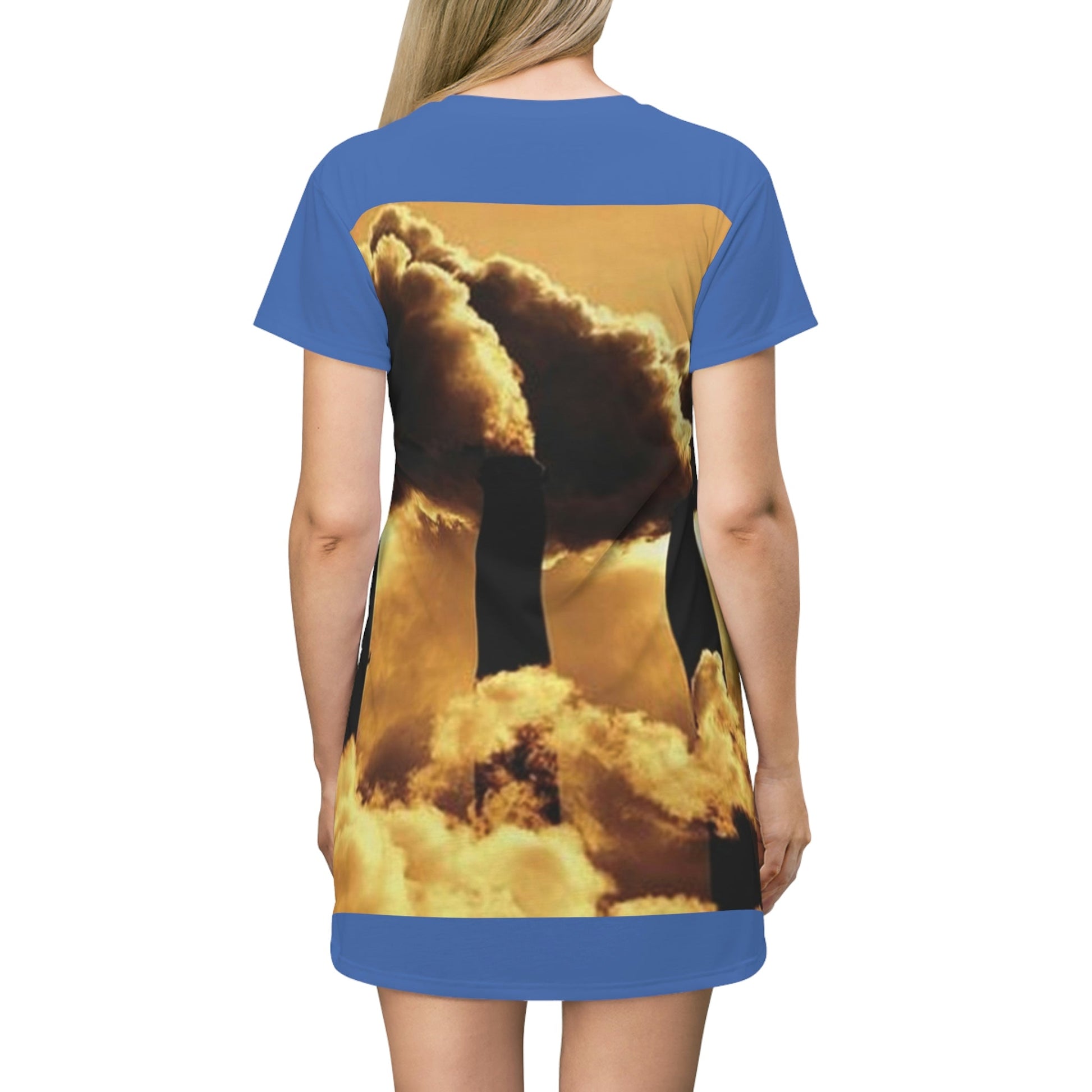 AOP T-shirt Dress - The CO2 Global warming proof - The Keeling Curve - Tech History - Green Forest Home