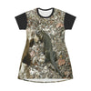 AOP T-shirt Dress - The native Mona Island Iguana near Pajaros beach - Mona Puerto Rico - Green Forest Home