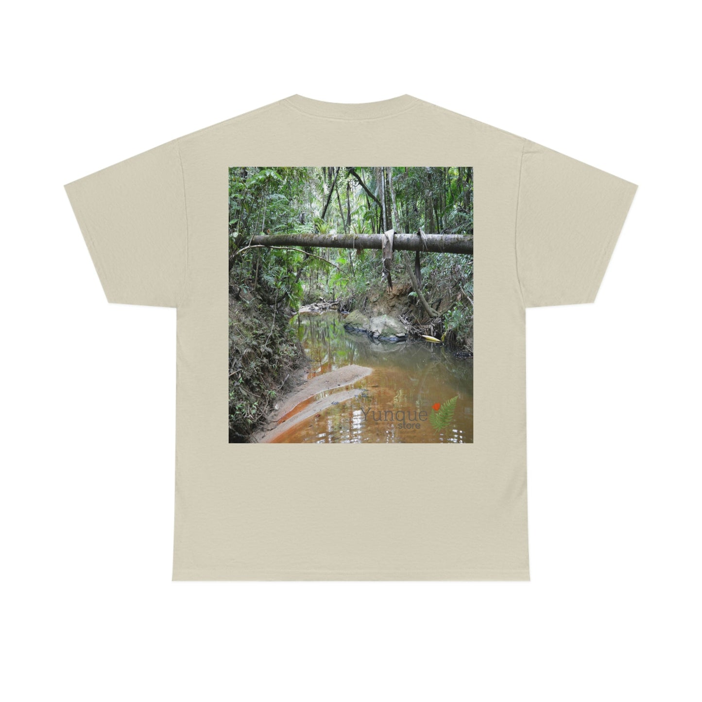 AU Print - Giladan 5000 - Unisex Heavy Cotton Tee - Espiritu Santo wilderness river explorations - El Yunque rain forest - Puerto Rico - Green Forest Home