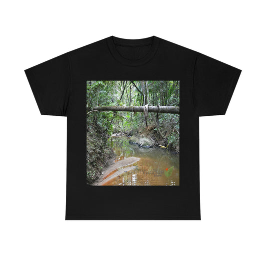 AU Print - Giladan 5000 - Unisex Heavy Cotton Tee - Espiritu Santo wilderness river explorations - El Yunque rain forest - Puerto Rico - Green Forest Home