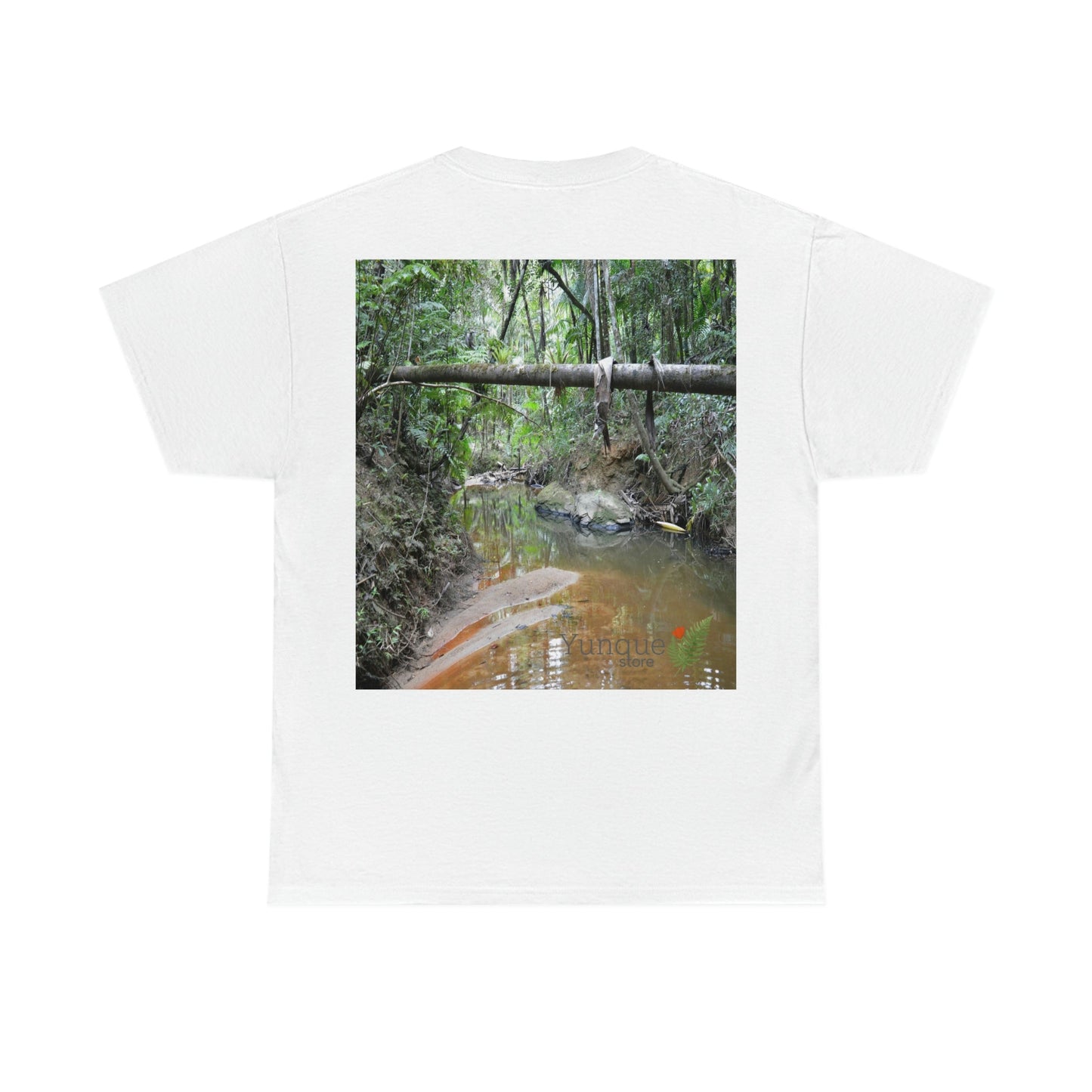 AU Print - Giladan 5000 - Unisex Heavy Cotton Tee - Espiritu Santo wilderness river explorations - El Yunque rain forest - Puerto Rico - Green Forest Home