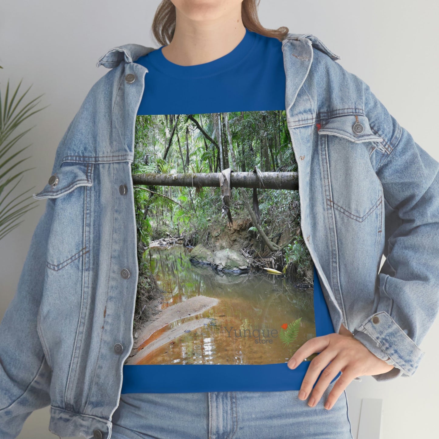 AU Print - Giladan 5000 - Unisex Heavy Cotton Tee - Espiritu Santo wilderness river explorations - El Yunque rain forest - Puerto Rico - Green Forest Home