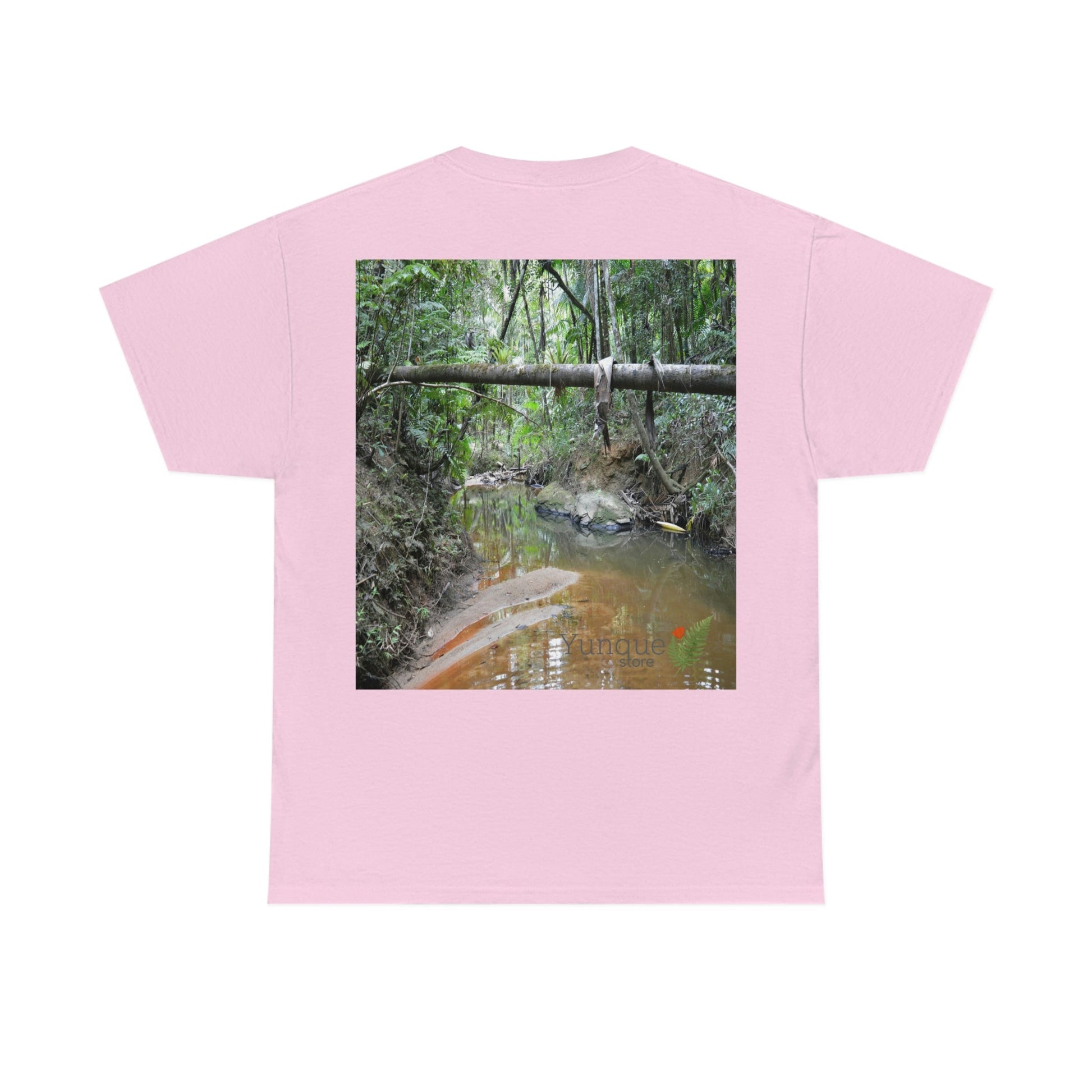 AU Print - Giladan 5000 - Unisex Heavy Cotton Tee - Espiritu Santo wilderness river explorations - El Yunque rain forest - Puerto Rico - Green Forest Home