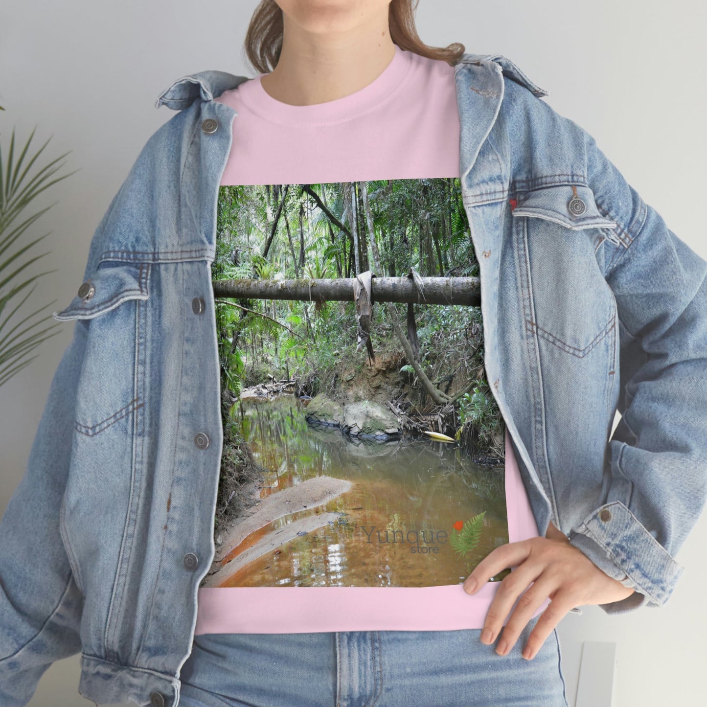 AU Print - Giladan 5000 - Unisex Heavy Cotton Tee - Espiritu Santo wilderness river explorations - El Yunque rain forest - Puerto Rico - Green Forest Home