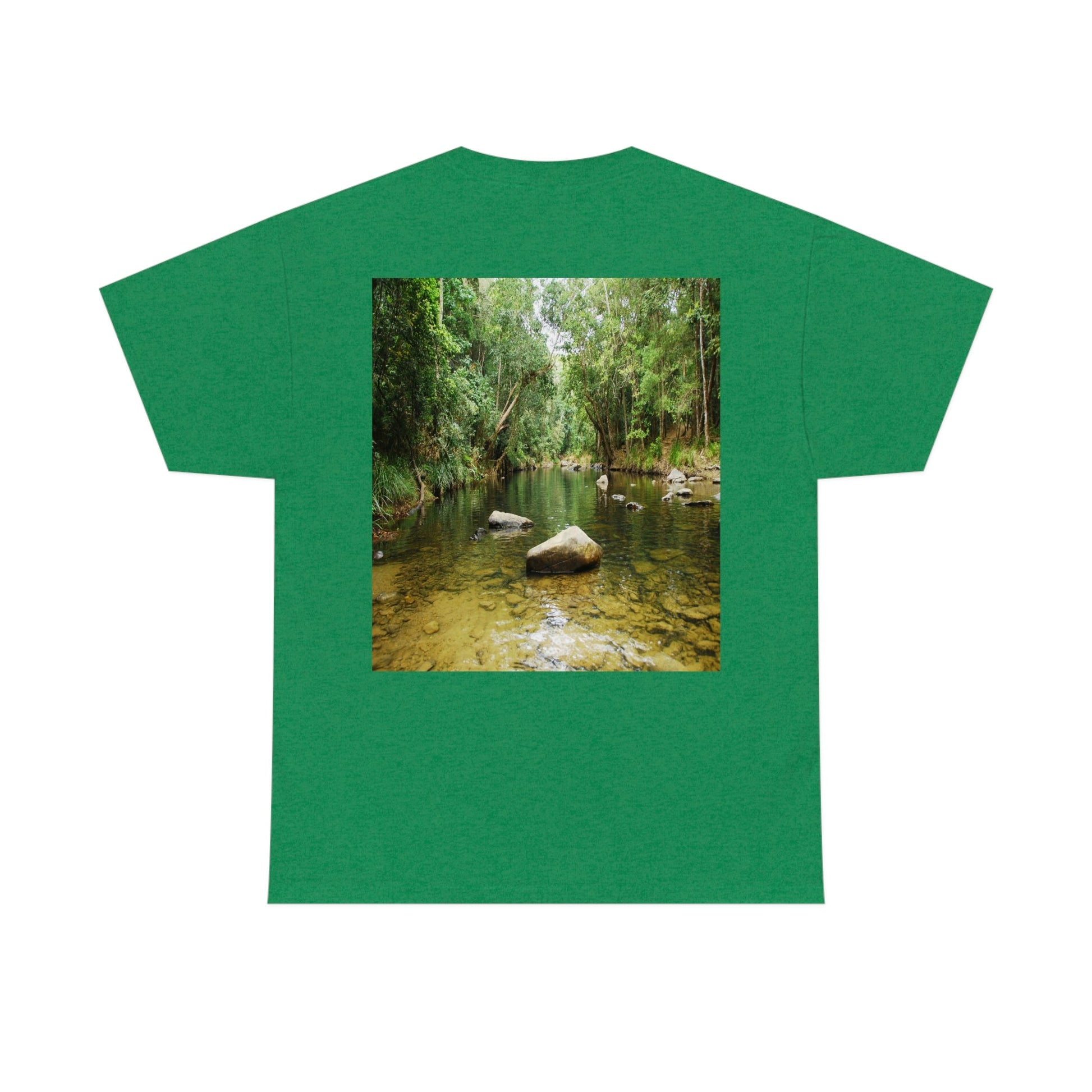 AU-PRINT UNISEX GILDAN 5000 - Heavy Cotton Tee - DAINTREE RAINFOREST National Park - Australia - Printed in AU by The Print Bar - Green Forest Home