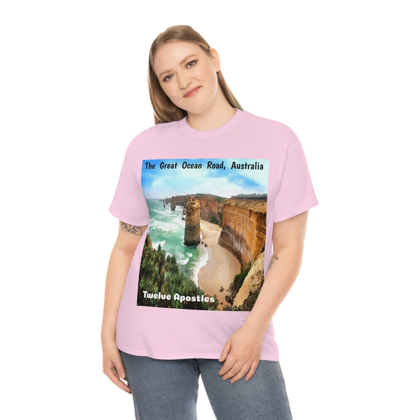 AU-PRINT UNISEX GILDAN 5000 - Heavy Cotton Tee - DAINTREE RAINFOREST National Park - Australia - Printed in AU by The Print Bar - Green Forest Home