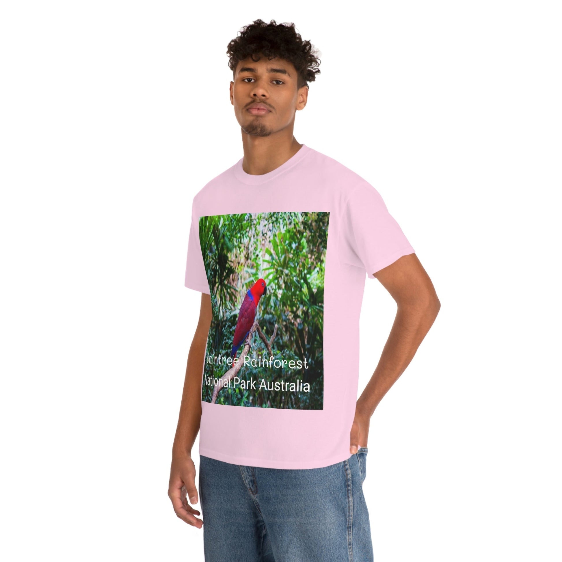 AU-PRINT UNISEX GILDAN 5000 - Heavy Cotton Tee - DAINTREE RAINFOREST National Park - Australia - Printed in AU by The Print Bar - Green Forest Home