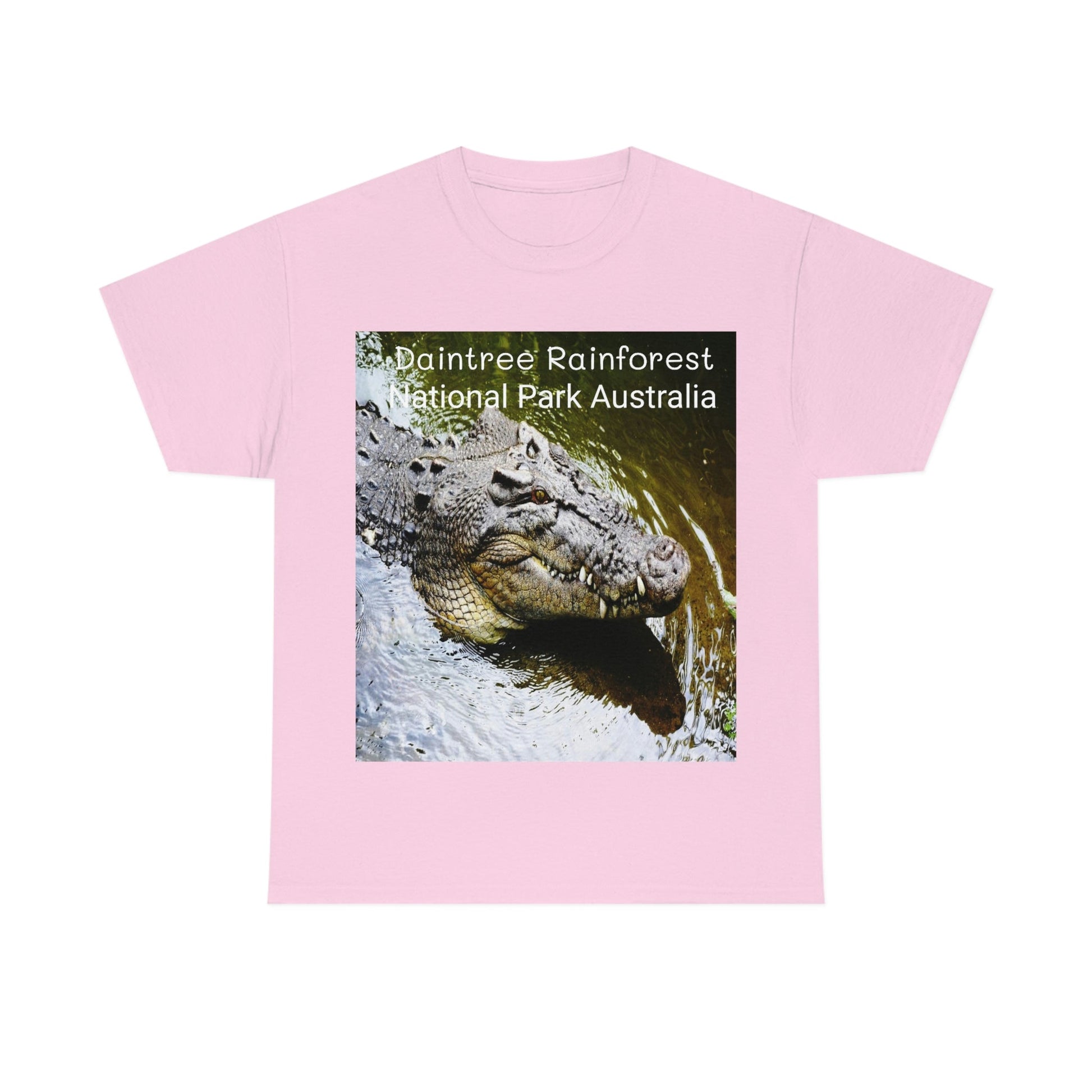 AU-PRINT UNISEX GILDAN 5000 - Heavy Cotton Tee - DAINTREE RAINFOREST National-Park - Australia - Printed in AU by The Print Bar - Green Forest Home