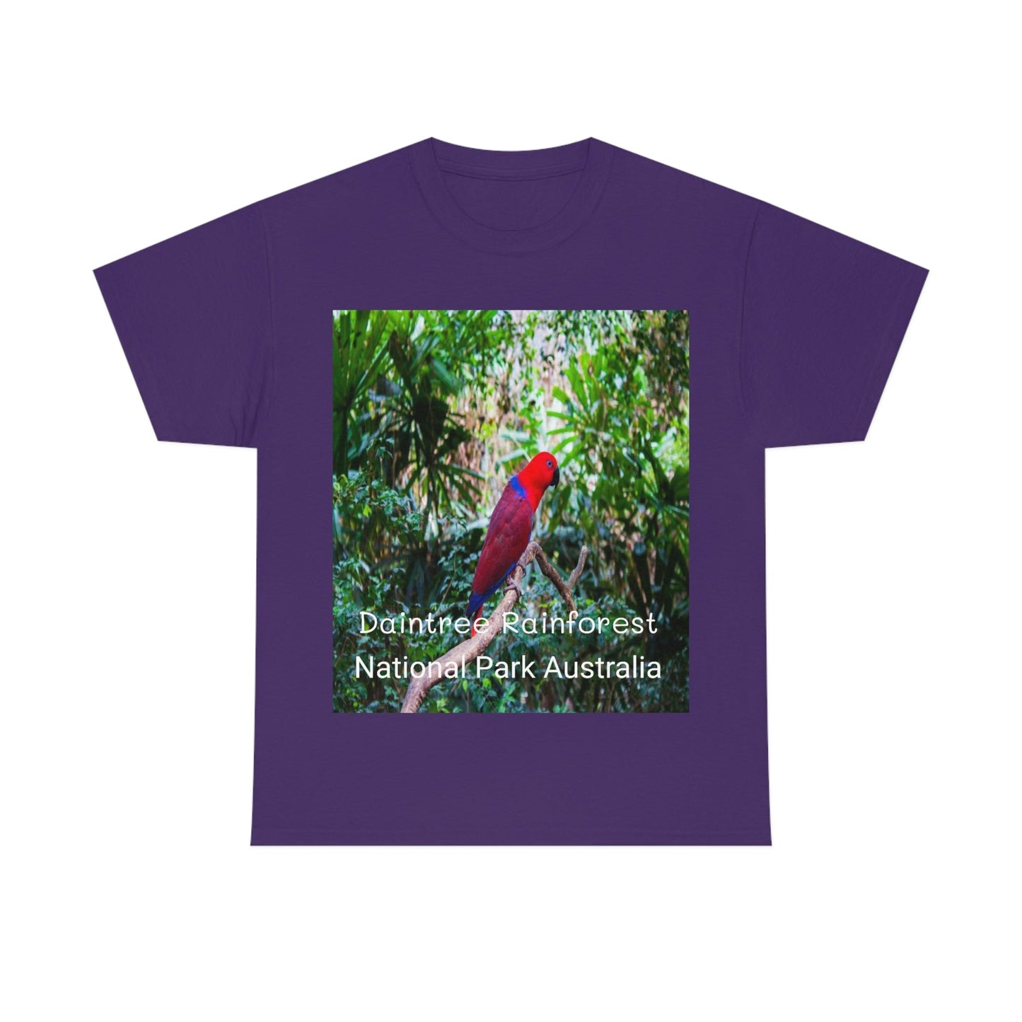 AU-PRINT UNISEX GILDAN 5000 - Heavy Cotton Tee - DAINTREE RAINFOREST National Park - Australia - Printed in AU by The Print Bar - Green Forest Home