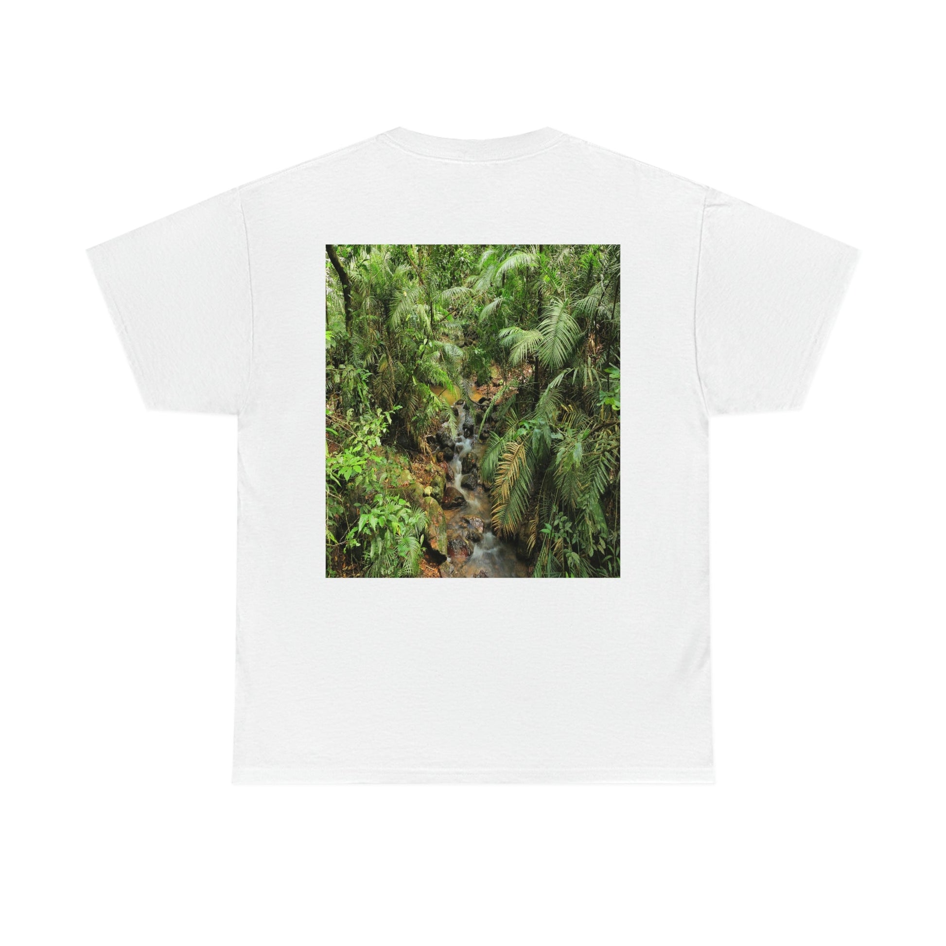 AU-PRINT UNISEX GILDAN 5000 - Heavy Cotton Tee - DAINTREE RAINFOREST National Park - Australia - Printed in AU by The Print Bar - Green Forest Home