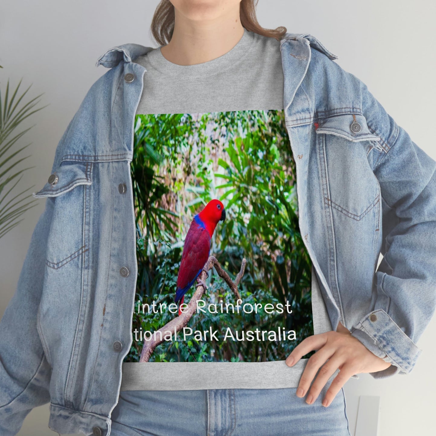 AU-PRINT UNISEX GILDAN 5000 - Heavy Cotton Tee - DAINTREE RAINFOREST National Park - Australia - Printed in AU by The Print Bar - Green Forest Home