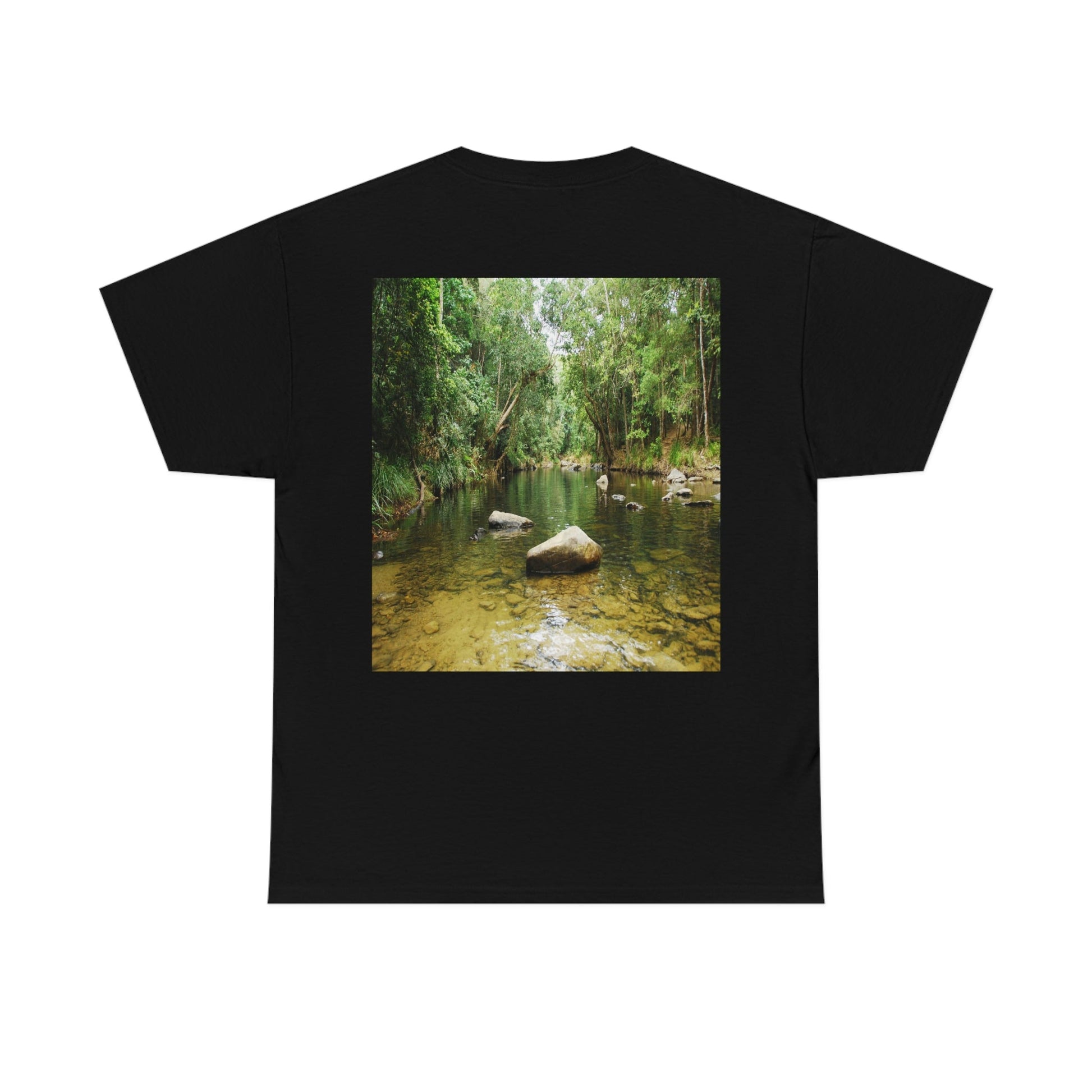 AU-PRINT UNISEX GILDAN 5000 - Heavy Cotton Tee - DAINTREE RAINFOREST National-Park - Australia - Printed in AU by The Print Bar - Green Forest Home