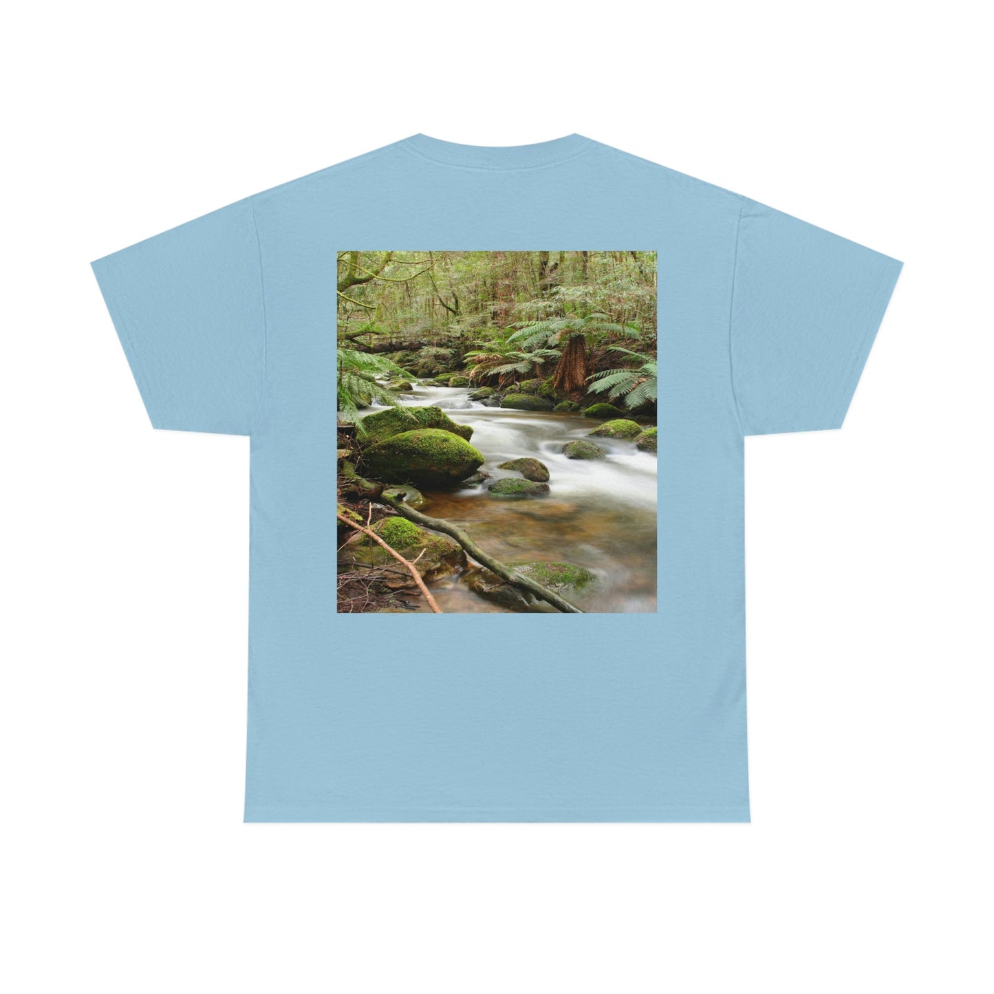 AU-PRINT UNISEX GILDAN 5000 - Heavy Cotton Tee - DAINTREE RAINFOREST National Park - Australia - Printed in AU by The Print Bar - Green Forest Home