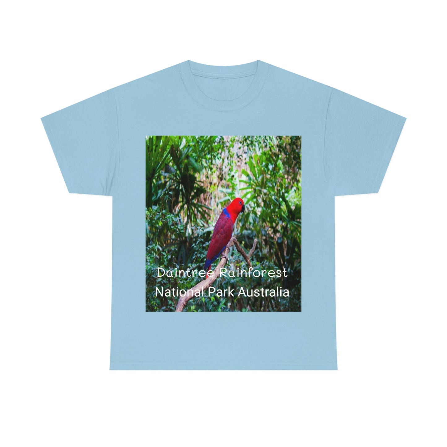 AU-PRINT UNISEX GILDAN 5000 - Heavy Cotton Tee - DAINTREE RAINFOREST National Park - Australia - Printed in AU by The Print Bar - Green Forest Home