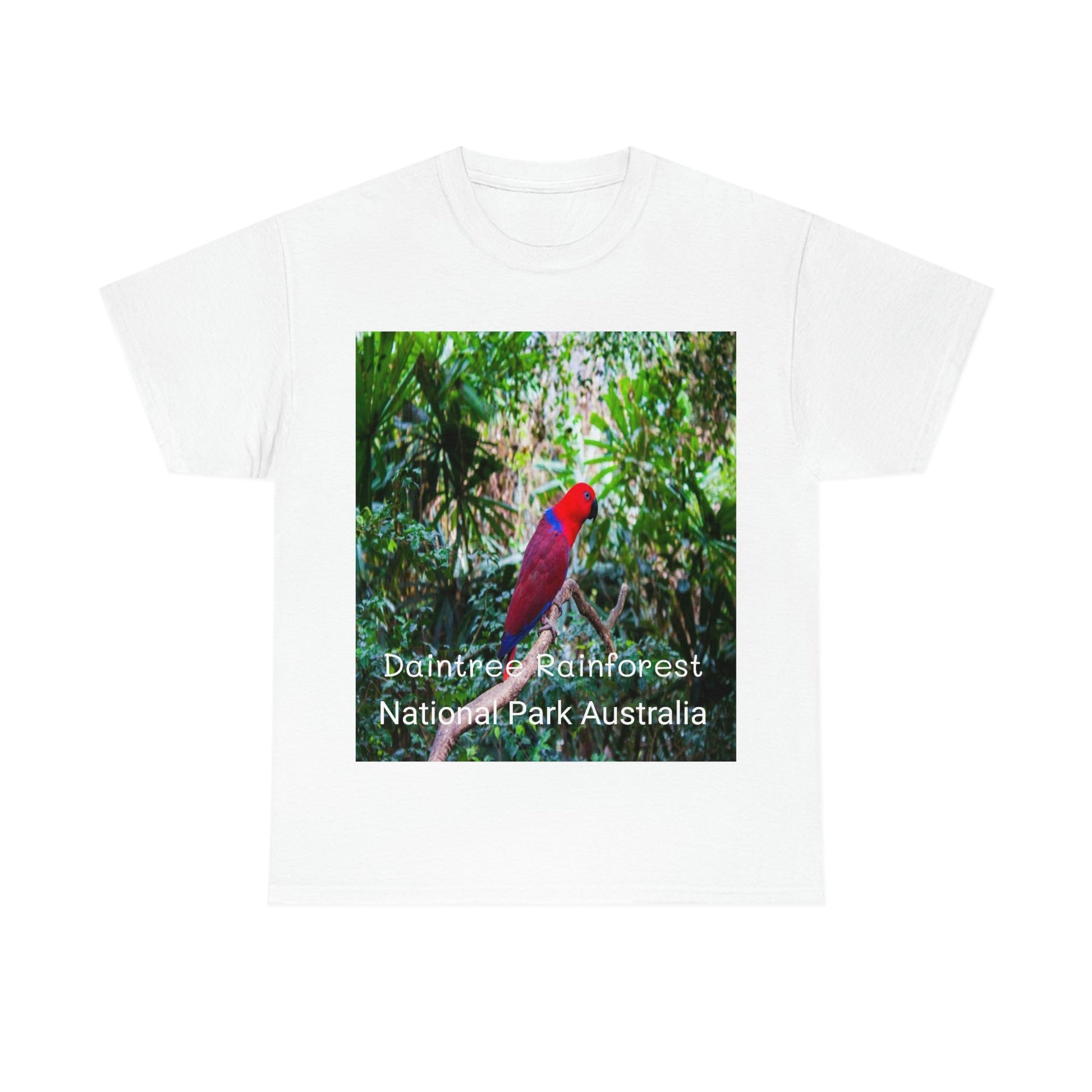 AU-PRINT UNISEX GILDAN 5000 - Heavy Cotton Tee - DAINTREE RAINFOREST National Park - Australia - Printed in AU by The Print Bar - Green Forest Home