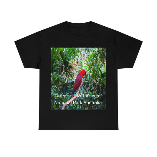 AU-PRINT UNISEX GILDAN 5000 - Heavy Cotton Tee - DAINTREE RAINFOREST National Park - Australia - Printed in AU by The Print Bar - Green Forest Home