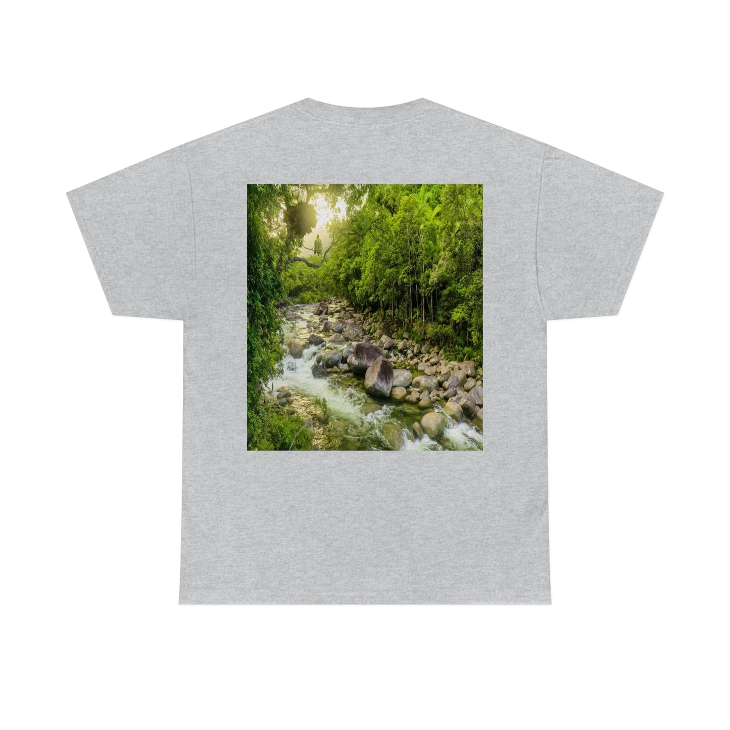 AU-PRINT UNISEX GILDAN 5000 - Heavy Cotton Tee - DAINTREE RAINFOREST National Park - Australia - Printed in AU by The Print Bar - Green Forest Home