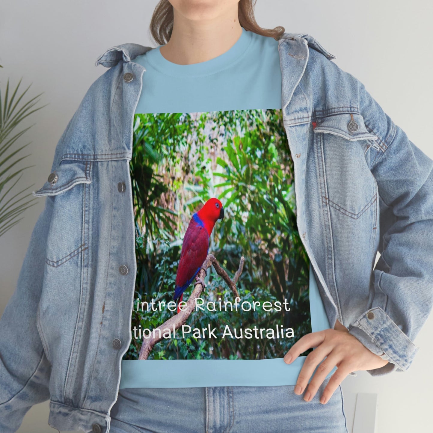 AU-PRINT UNISEX GILDAN 5000 - Heavy Cotton Tee - DAINTREE RAINFOREST National Park - Australia - Printed in AU by The Print Bar - Green Forest Home