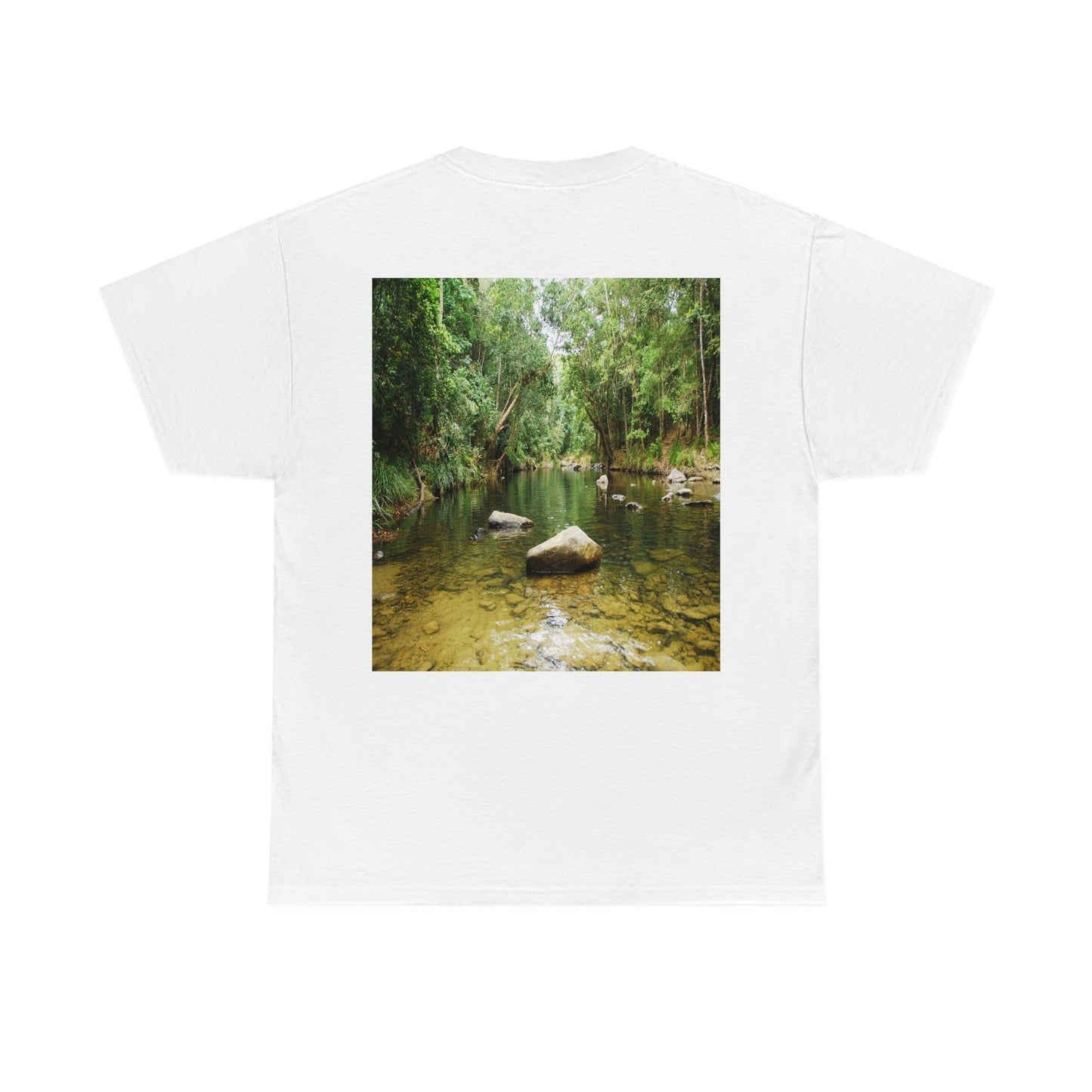 AU-PRINT UNISEX GILDAN 5000 - Heavy Cotton Tee - DAINTREE RAINFOREST National Park - Australia - Printed in AU by The Print Bar - Green Forest Home