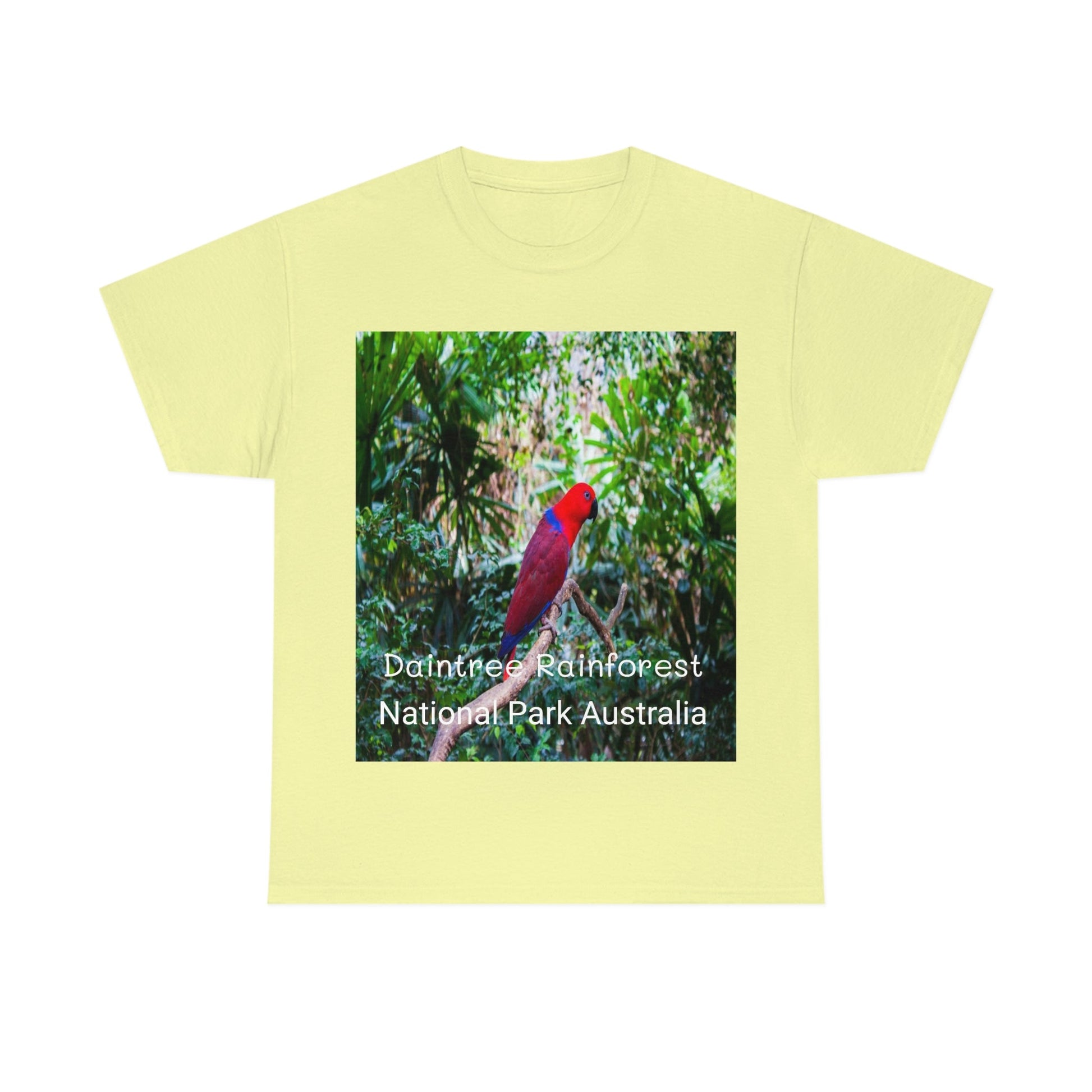 AU-PRINT UNISEX GILDAN 5000 - Heavy Cotton Tee - DAINTREE RAINFOREST National Park - Australia - Printed in AU by The Print Bar - Green Forest Home