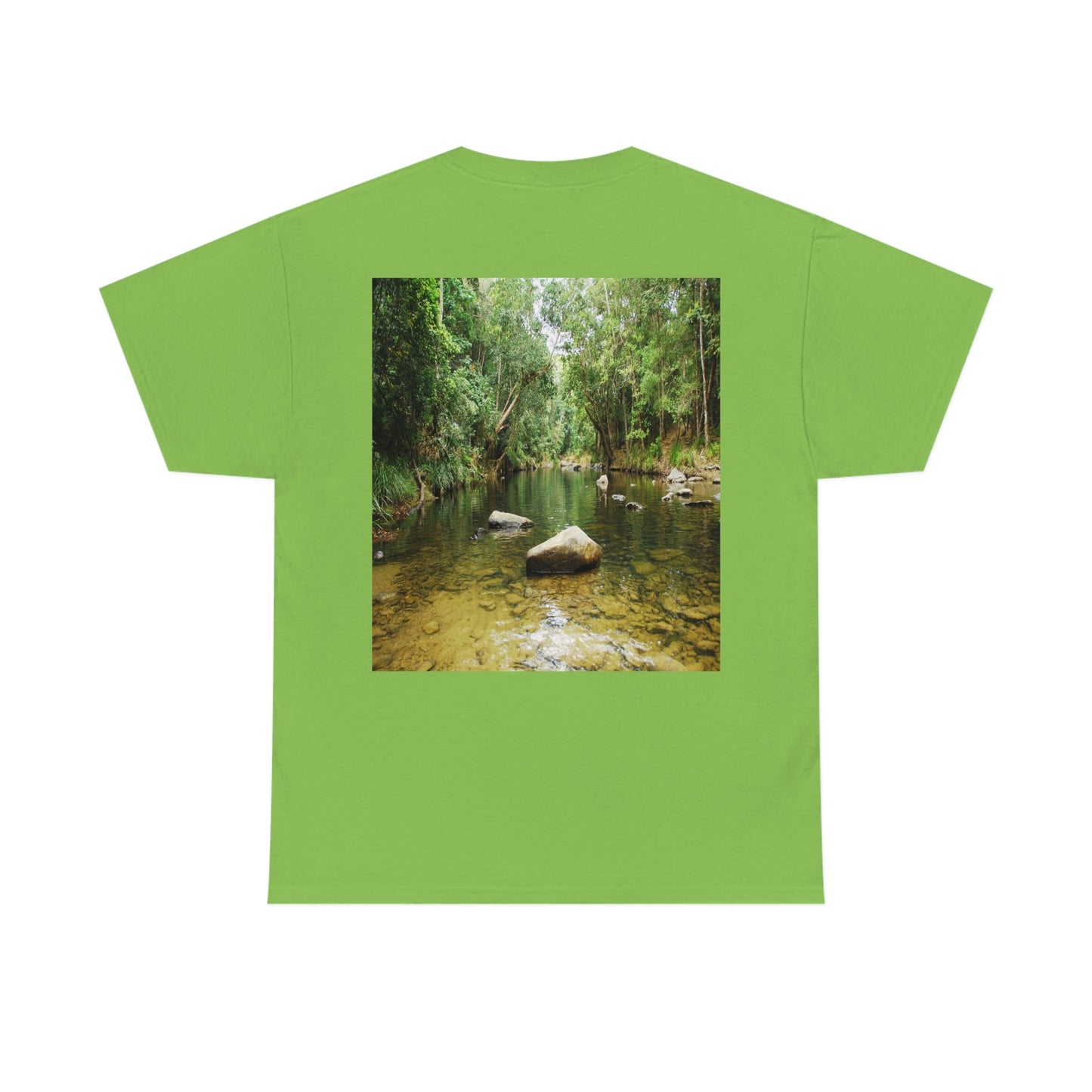 AU-PRINT UNISEX GILDAN 5000 - Heavy Cotton Tee - DAINTREE RAINFOREST National Park - Australia - Printed in AU by The Print Bar - Green Forest Home