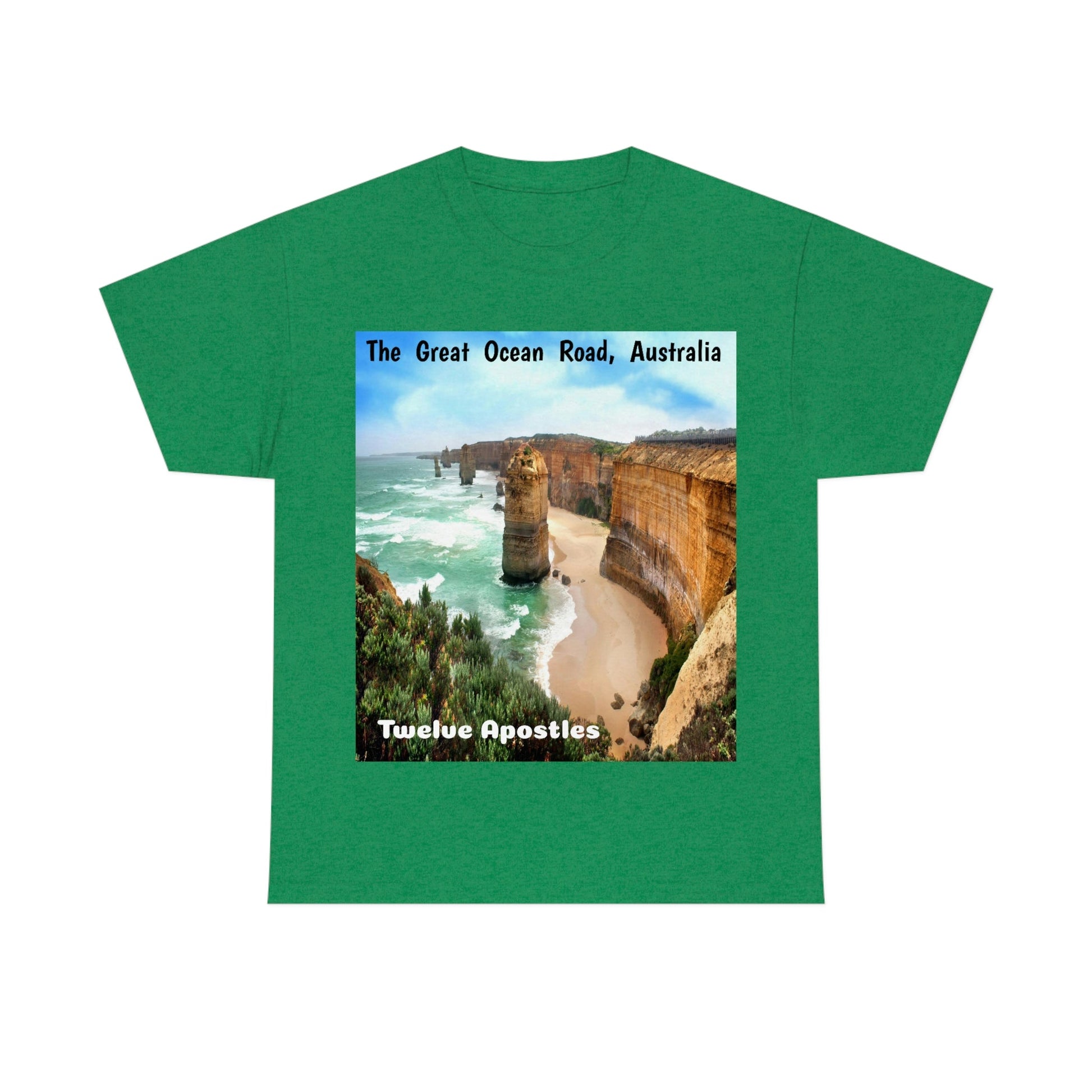 AU-PRINT UNISEX GILDAN 5000 - Heavy Cotton Tee - DAINTREE RAINFOREST National Park - Australia - Printed in AU by The Print Bar - Green Forest Home