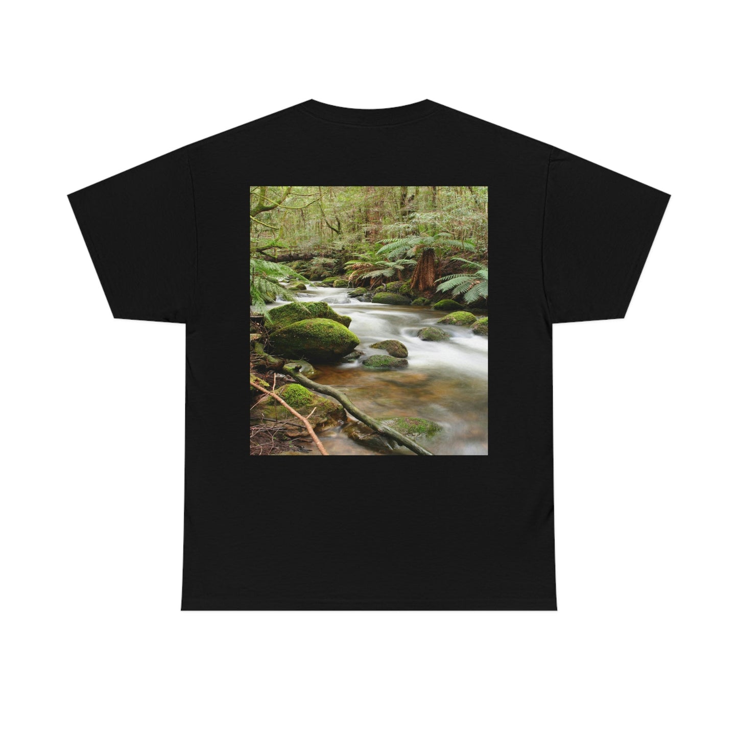 AU-PRINT UNISEX GILDAN 5000 - Heavy Cotton Tee - DAINTREE RAINFOREST National Park - Australia - Printed in AU by The Print Bar - Green Forest Home