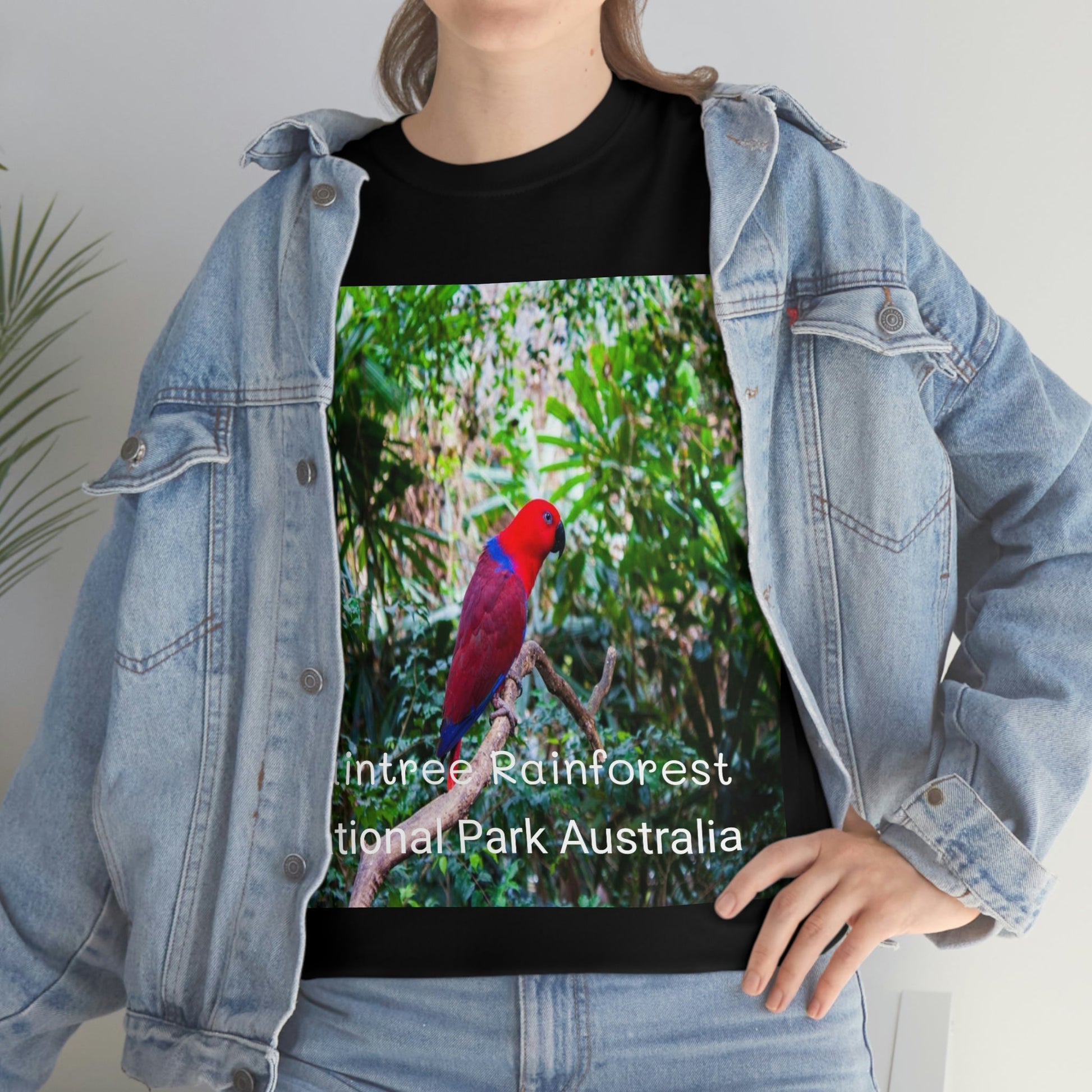 AU-PRINT UNISEX GILDAN 5000 - Heavy Cotton Tee - DAINTREE RAINFOREST National Park - Australia - Printed in AU by The Print Bar - Green Forest Home