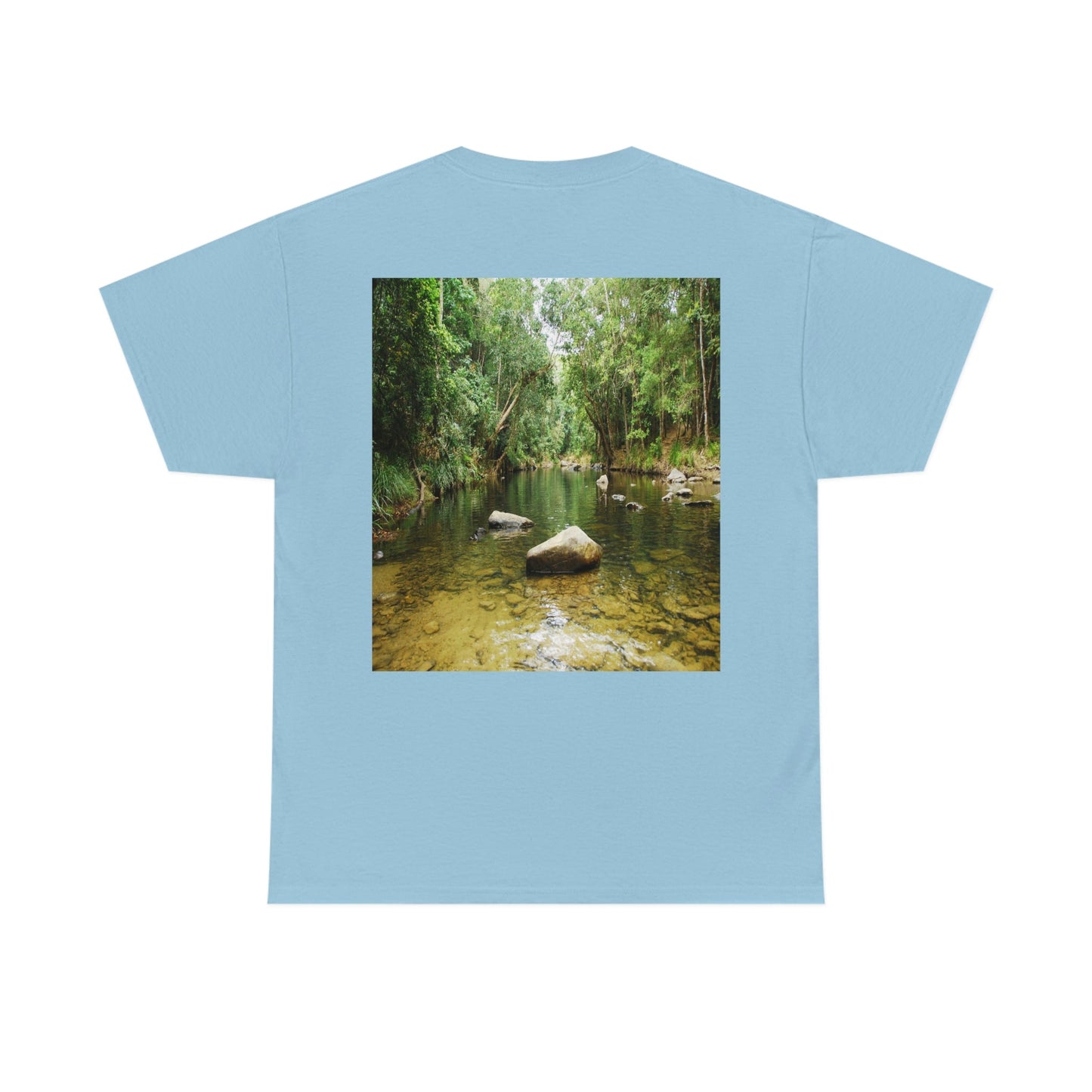 AU-PRINT UNISEX GILDAN 5000 - Heavy Cotton Tee - DAINTREE RAINFOREST National Park - Australia - Printed in AU by The Print Bar - Green Forest Home