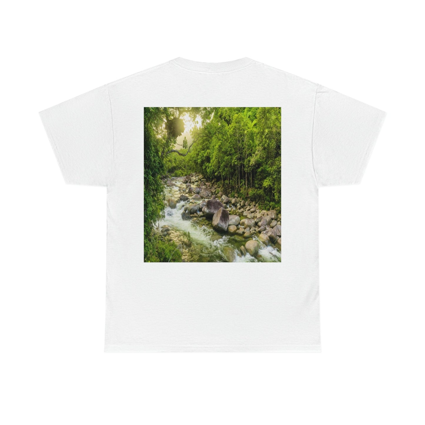 AU-PRINT UNISEX GILDAN 5000 - Heavy Cotton Tee - DAINTREE RAINFOREST National Park - Australia - Printed in AU by The Print Bar - Green Forest Home