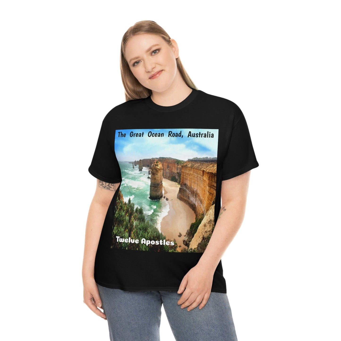 AU-PRINT UNISEX GILDAN 5000 - Heavy Cotton Tee - DAINTREE RAINFOREST National Park - Australia - Printed in AU by The Print Bar - Green Forest Home