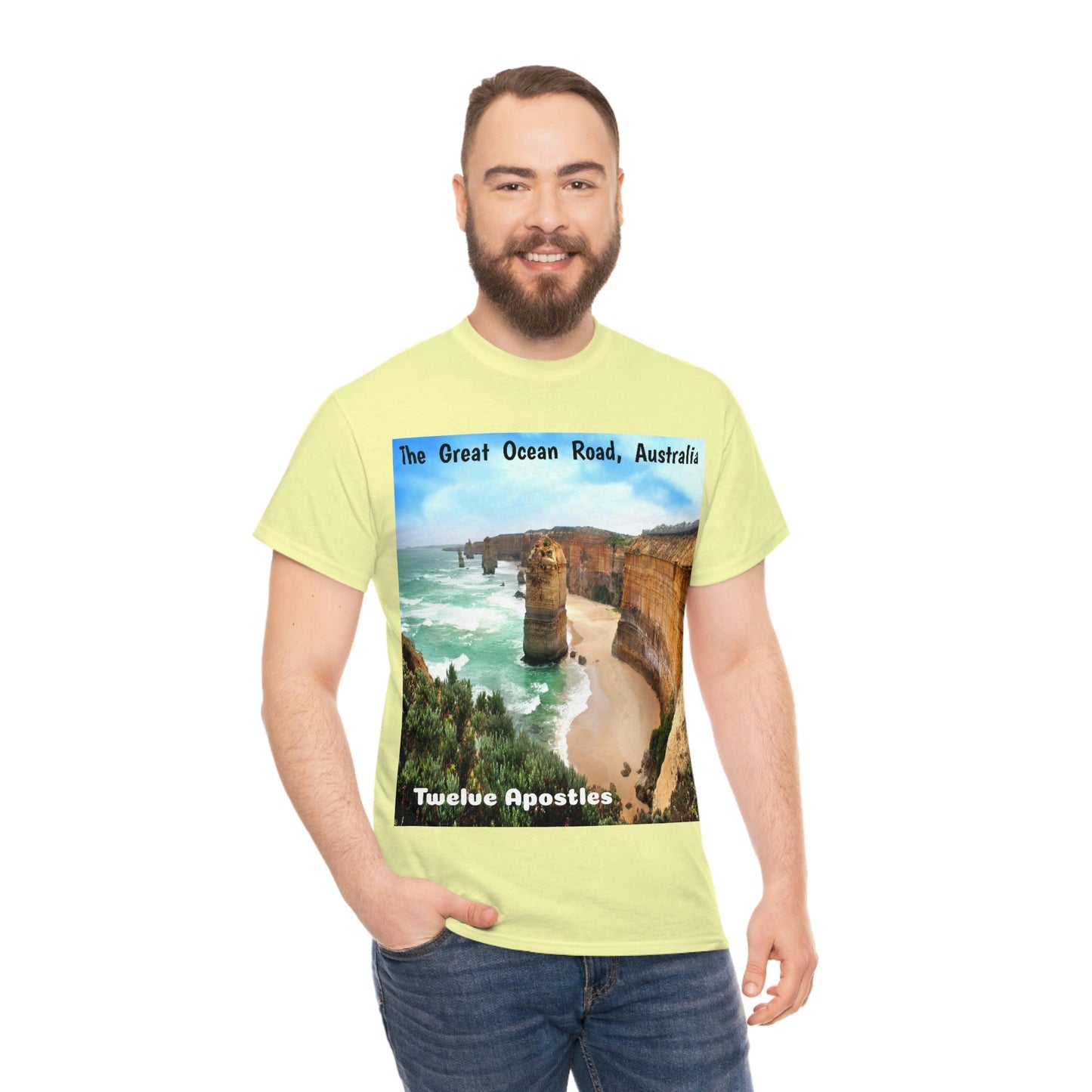 AU-PRINT UNISEX GILDAN 5000 - Heavy Cotton Tee - DAINTREE RAINFOREST National Park - Australia - Printed in AU by The Print Bar - Green Forest Home