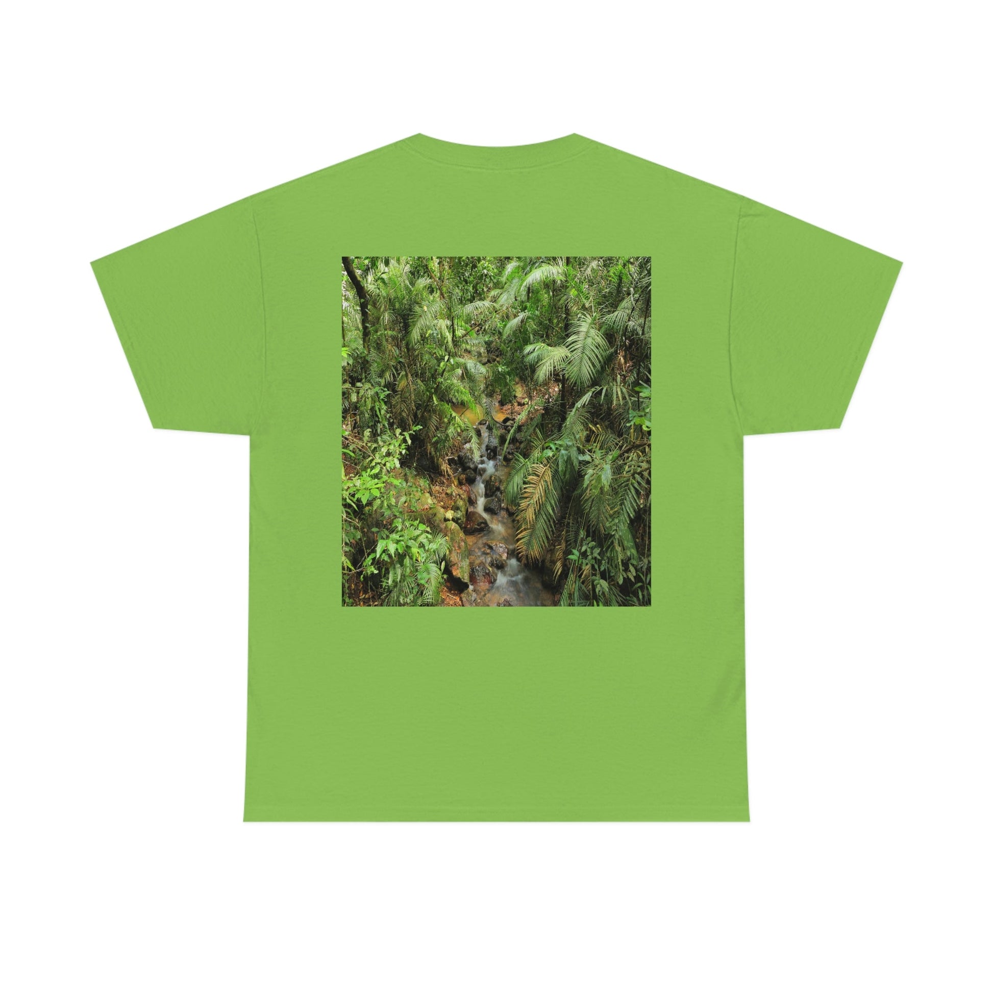 AU-PRINT UNISEX GILDAN 5000 - Heavy Cotton Tee - DAINTREE RAINFOREST National Park - Australia - Printed in AU by The Print Bar - Green Forest Home