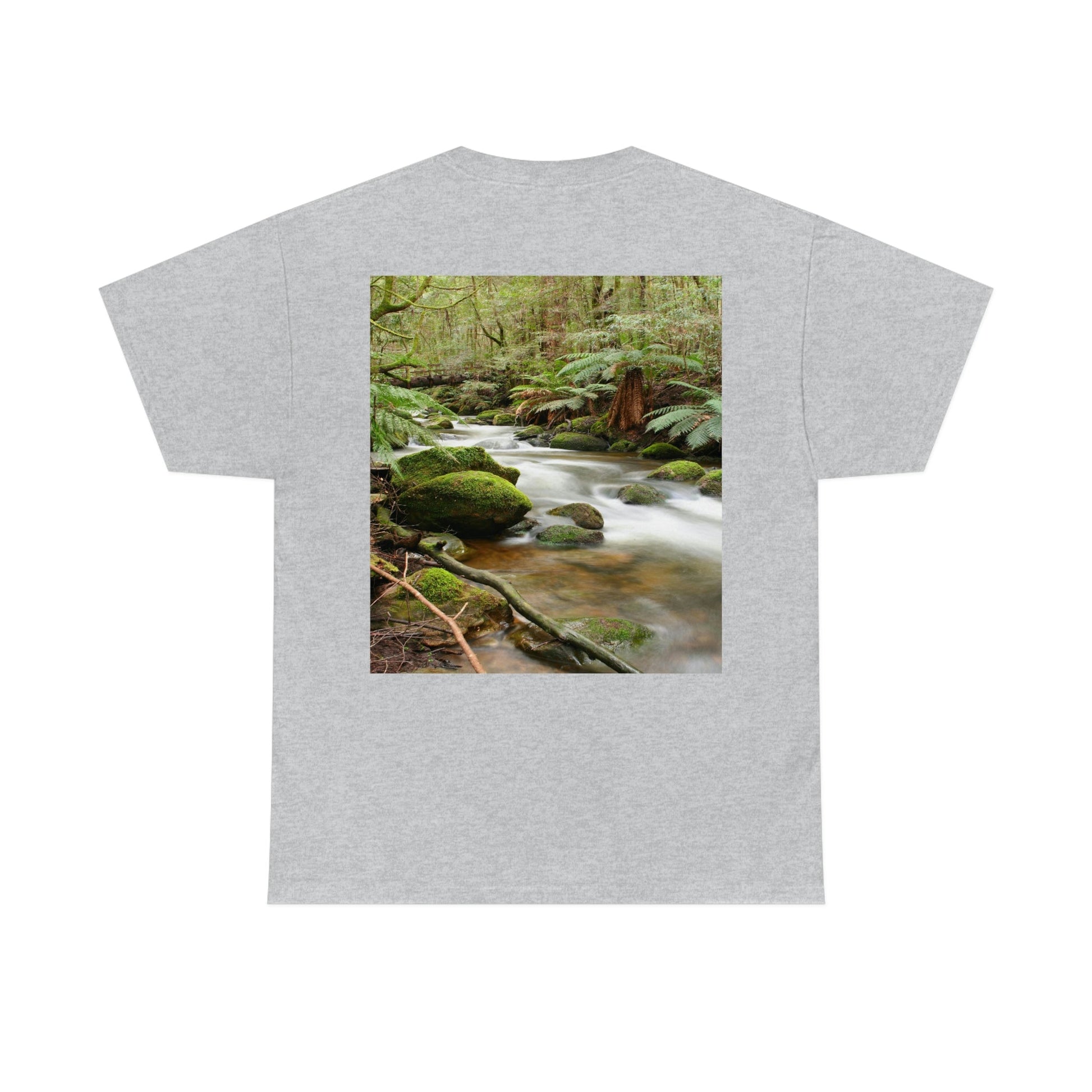 AU-PRINT UNISEX GILDAN 5000 - Heavy Cotton Tee - DAINTREE RAINFOREST National Park - Australia - Printed in AU by The Print Bar - Green Forest Home