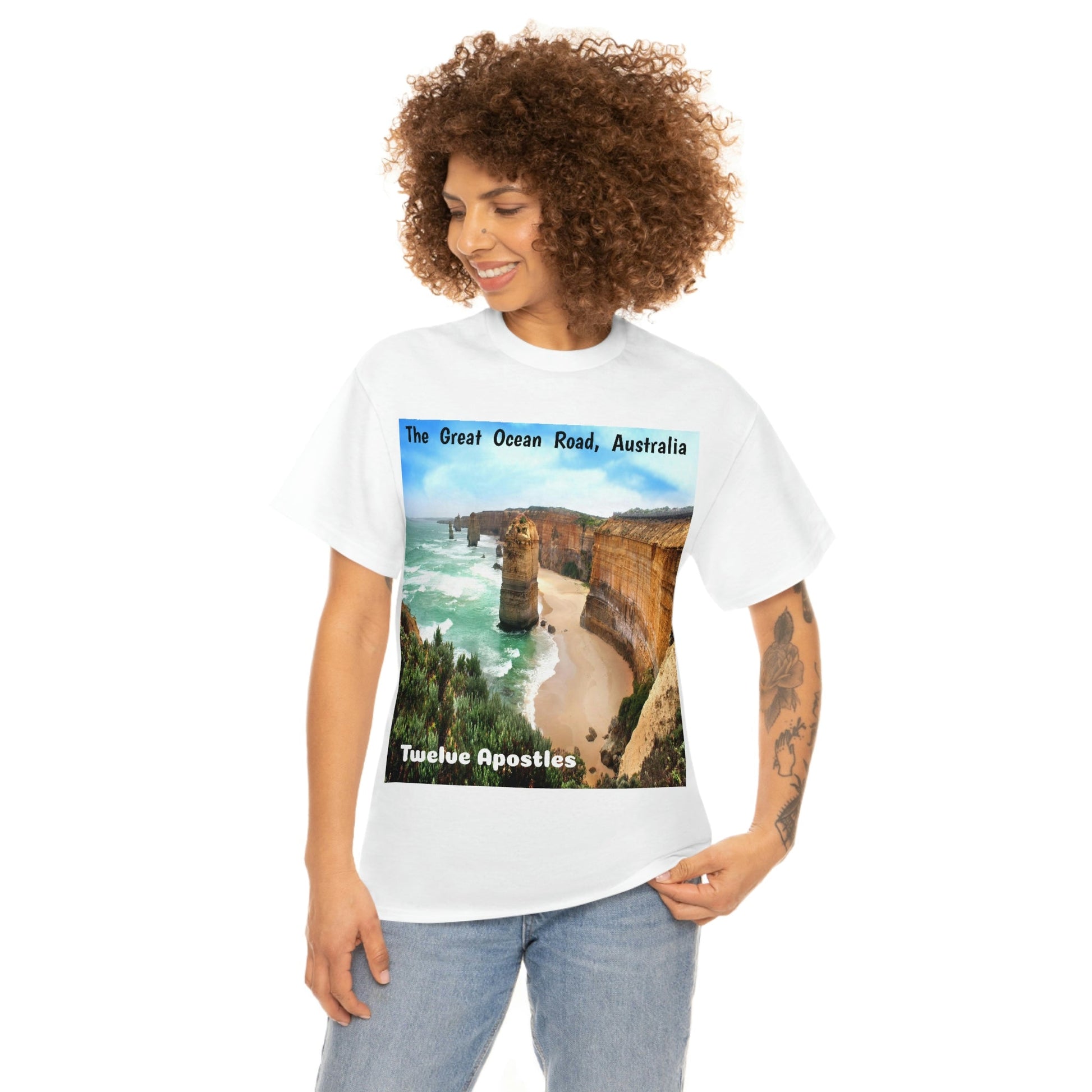 AU-PRINT UNISEX GILDAN 5000 - Heavy Cotton Tee - DAINTREE RAINFOREST National Park - Australia - Printed in AU by The Print Bar - Green Forest Home