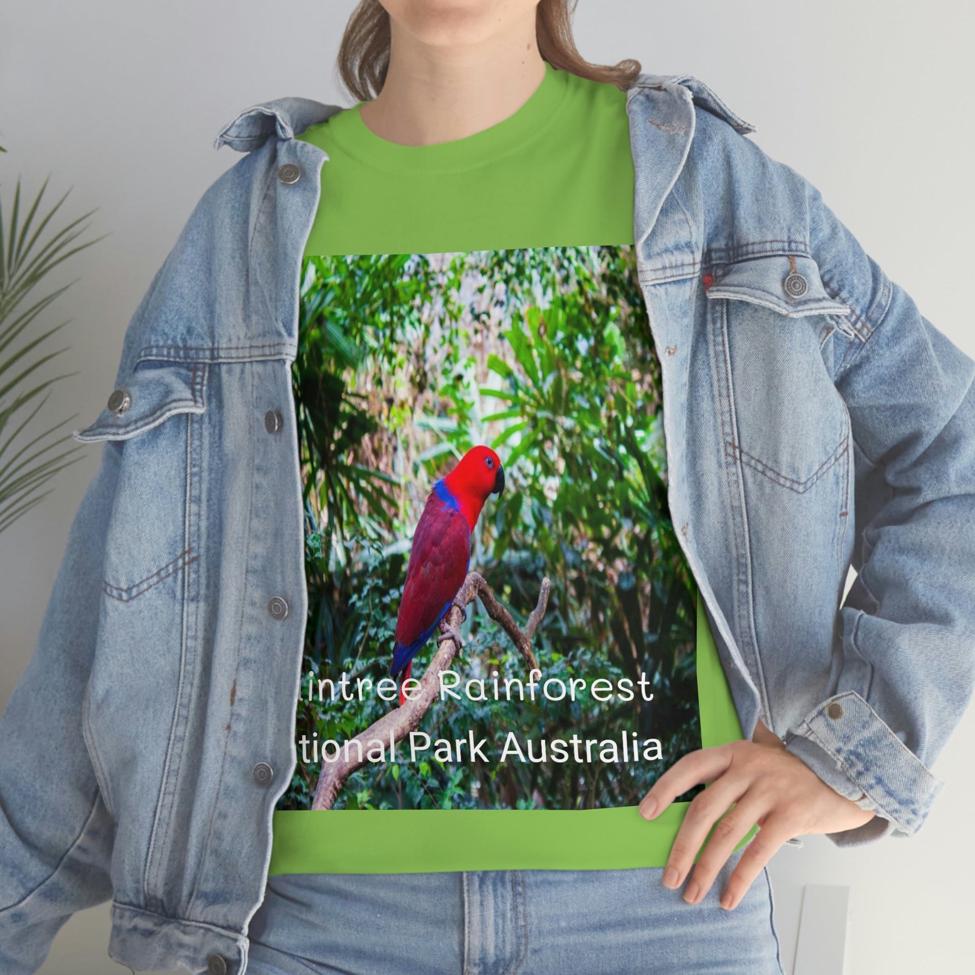 AU-PRINT UNISEX GILDAN 5000 - Heavy Cotton Tee - DAINTREE RAINFOREST National Park - Australia - Printed in AU by The Print Bar - Green Forest Home