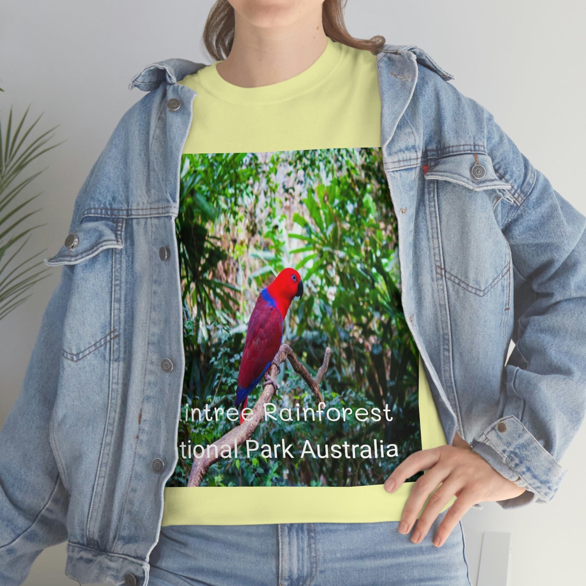 AU-PRINT UNISEX GILDAN 5000 - Heavy Cotton Tee - DAINTREE RAINFOREST National Park - Australia - Printed in AU by The Print Bar - Green Forest Home