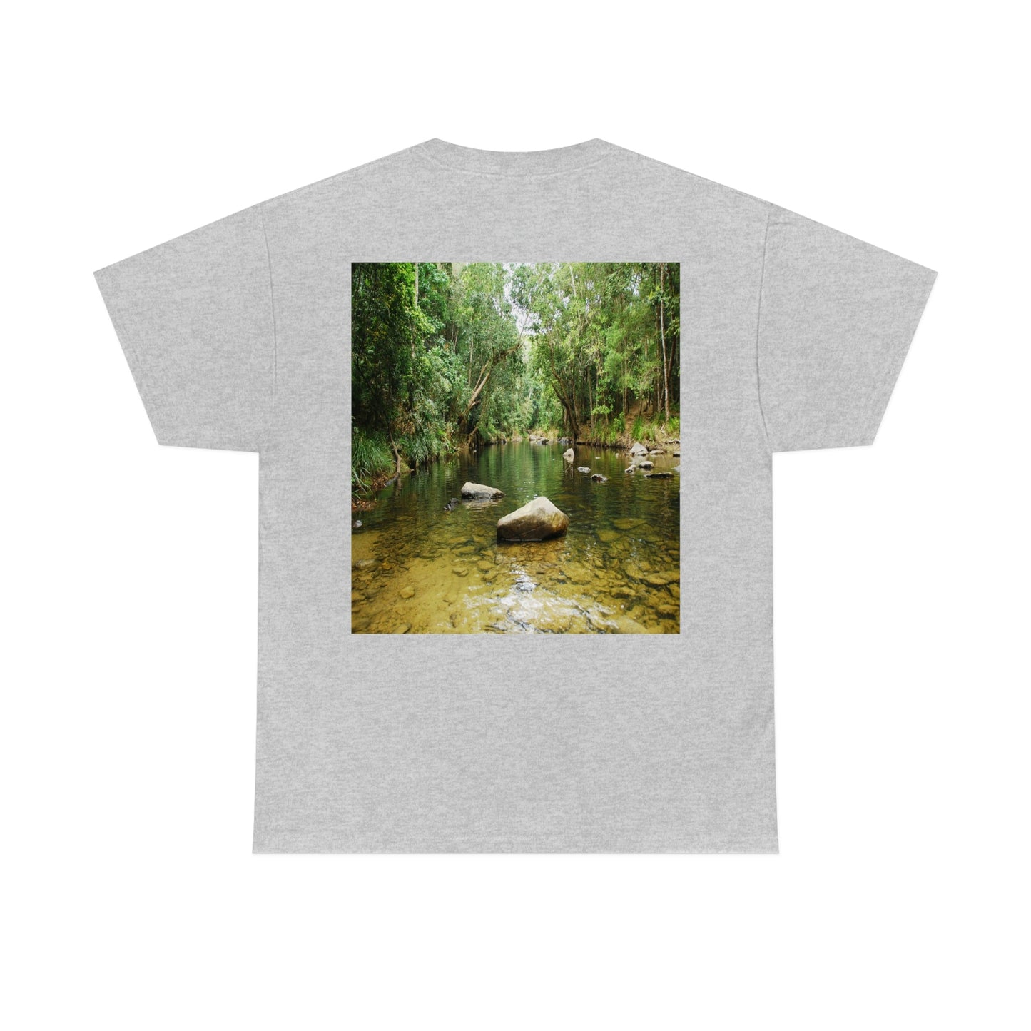 AU-PRINT UNISEX GILDAN 5000 - Heavy Cotton Tee - DAINTREE RAINFOREST National-Park - Australia - Printed in AU by The Print Bar - Green Forest Home