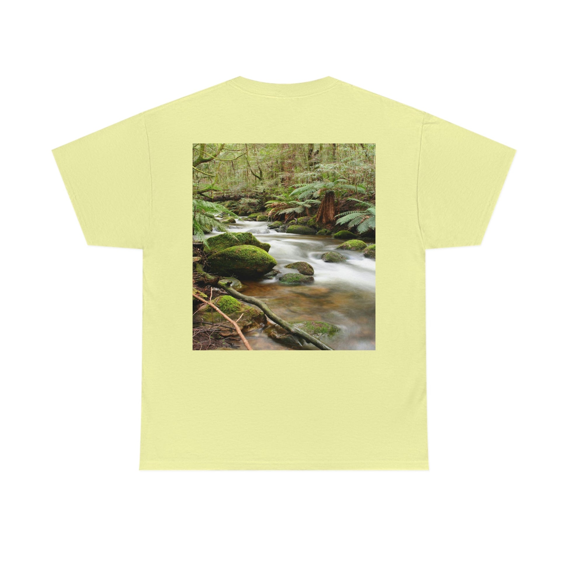 AU-PRINT UNISEX GILDAN 5000 - Heavy Cotton Tee - DAINTREE RAINFOREST National Park - Australia - Printed in AU by The Print Bar - Green Forest Home