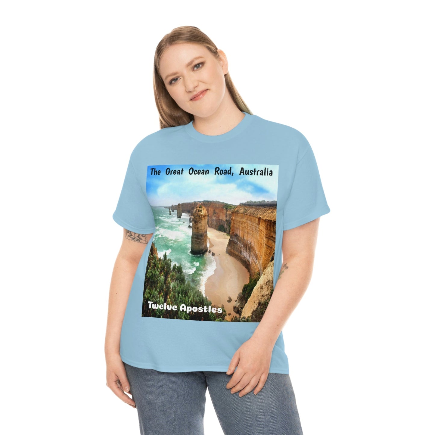 AU-PRINT UNISEX GILDAN 5000 - Heavy Cotton Tee - DAINTREE RAINFOREST National Park - Australia - Printed in AU by The Print Bar - Green Forest Home