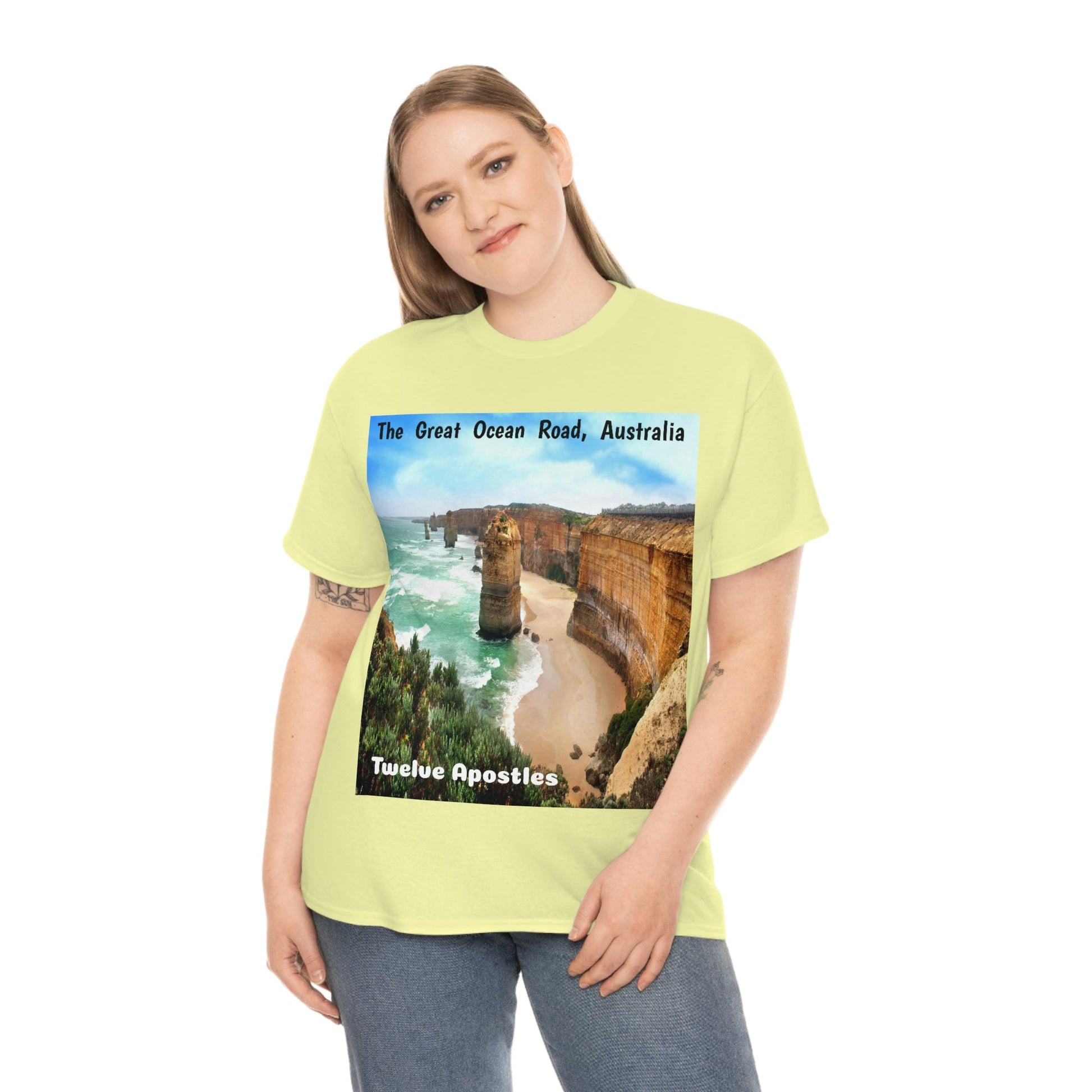 AU-PRINT UNISEX GILDAN 5000 - Heavy Cotton Tee - DAINTREE RAINFOREST National Park - Australia - Printed in AU by The Print Bar - Green Forest Home