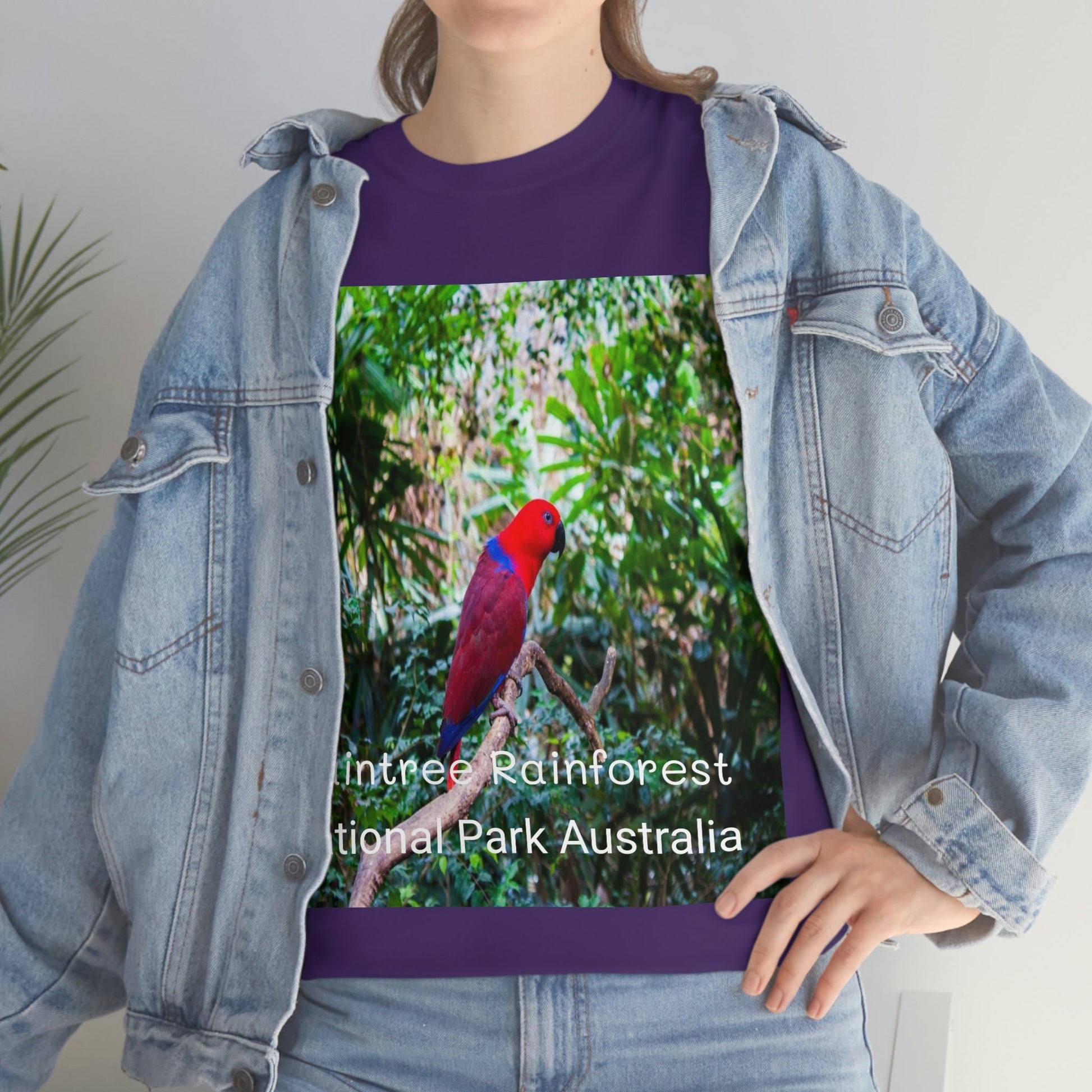 AU-PRINT UNISEX GILDAN 5000 - Heavy Cotton Tee - DAINTREE RAINFOREST National Park - Australia - Printed in AU by The Print Bar - Green Forest Home