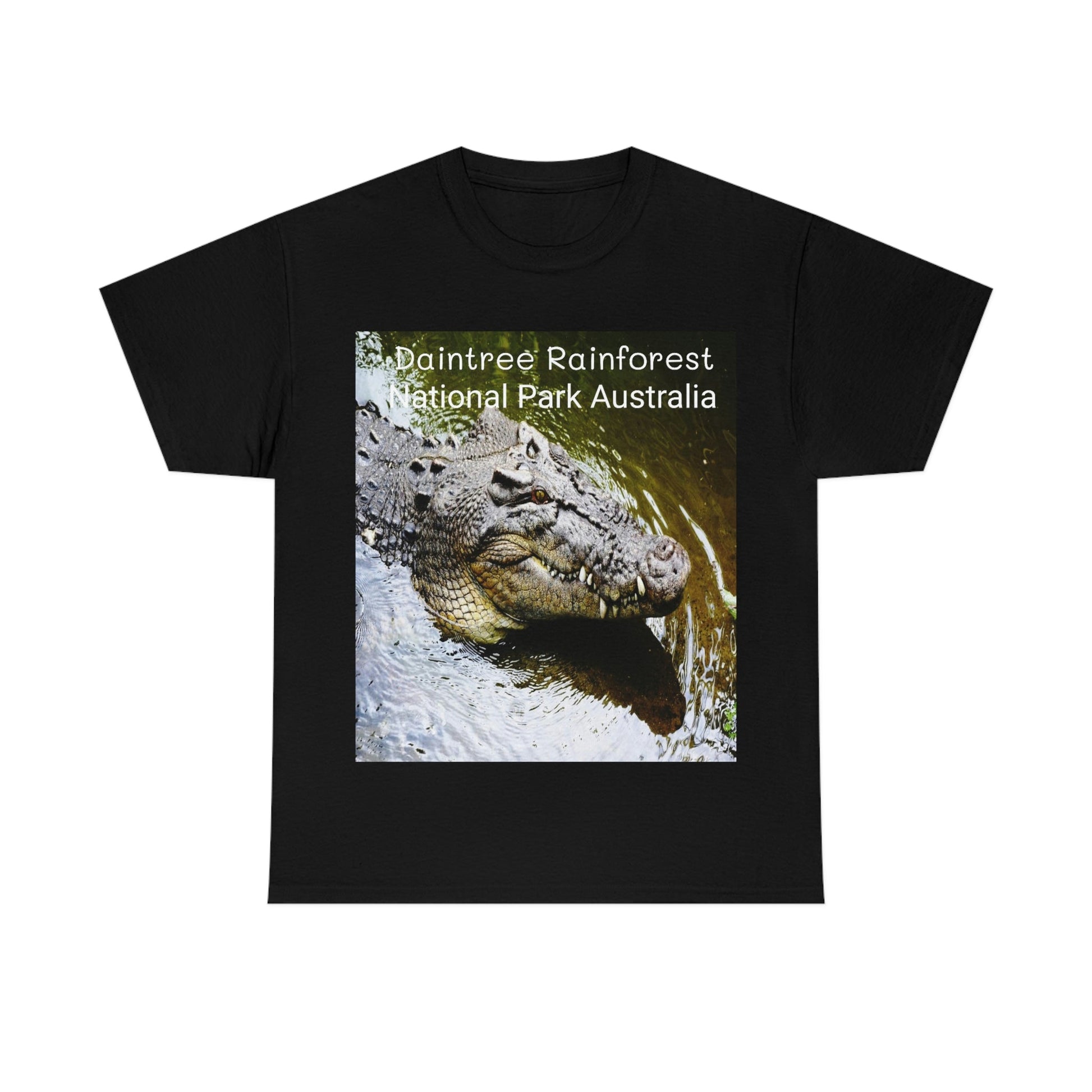 AU-PRINT UNISEX GILDAN 5000 - Heavy Cotton Tee - DAINTREE RAINFOREST National-Park - Australia - Printed in AU by The Print Bar - Green Forest Home