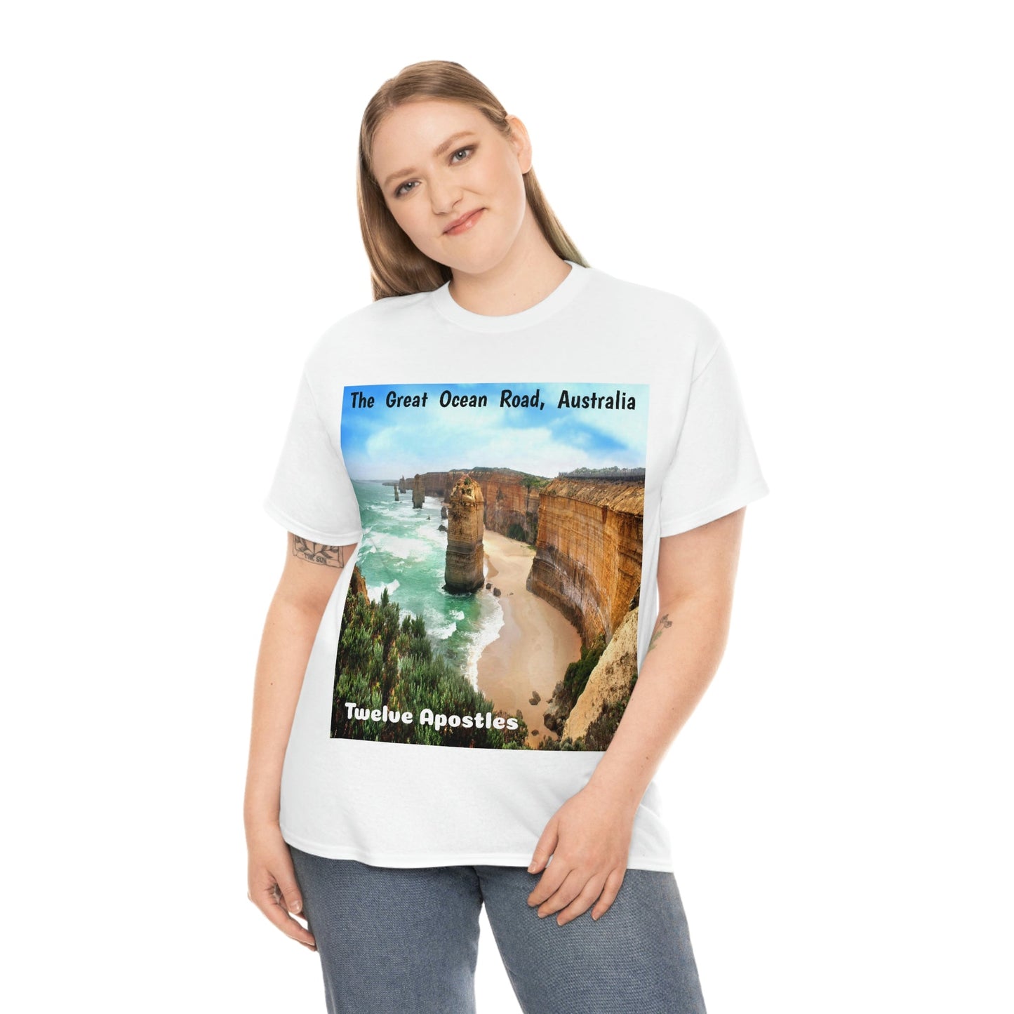 AU-PRINT UNISEX GILDAN 5000 - Heavy Cotton Tee - DAINTREE RAINFOREST National Park - Australia - Printed in AU by The Print Bar - Green Forest Home